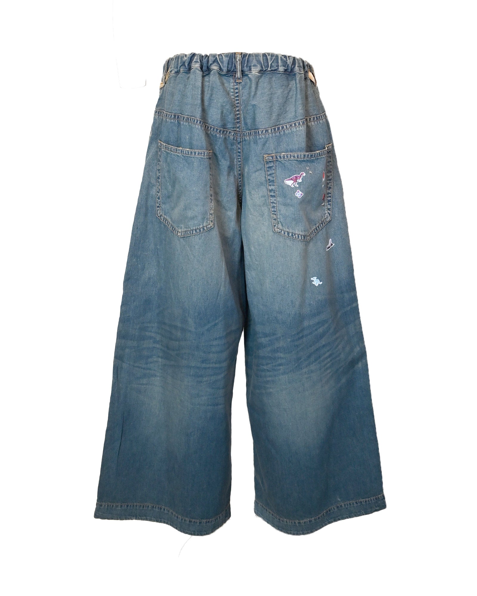 MIHARA YASUHIRO・ミハラヤスヒロ - デニムパンツ DENIM HUGE DETAIL PANTS w KIDS STICKER / INDIGO