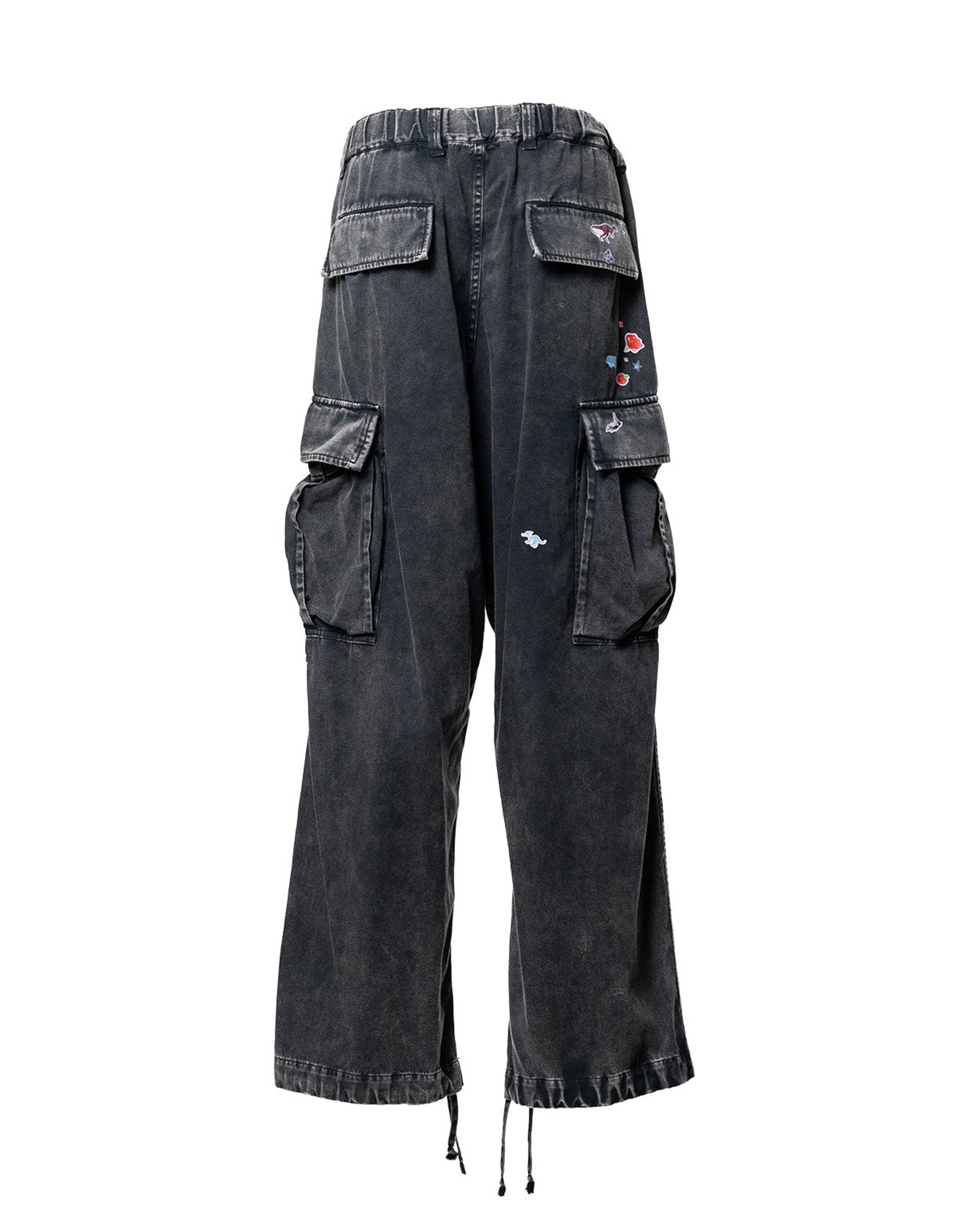 MIHARA YASUHIRO・ミハラヤスヒロ - カーゴパンツ MILITARY PANTS KIDS STICKER / BLACK