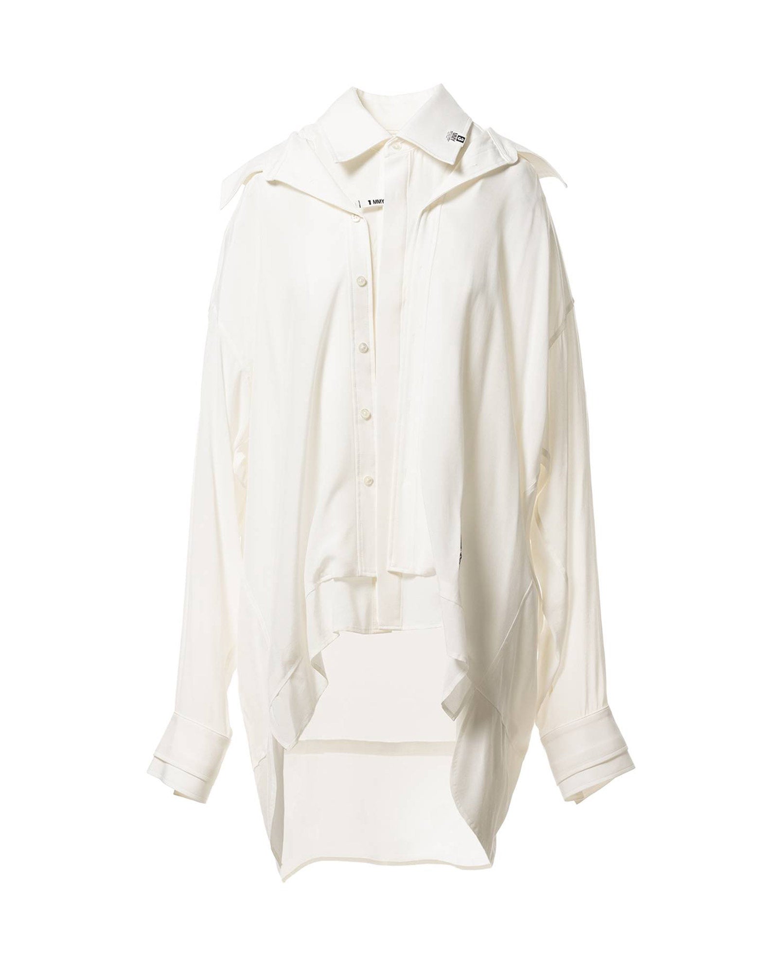 MIHARA YASUHIRO・ミハラヤスヒロ - シャツ DOUBLE LAYERED SH / WHITE