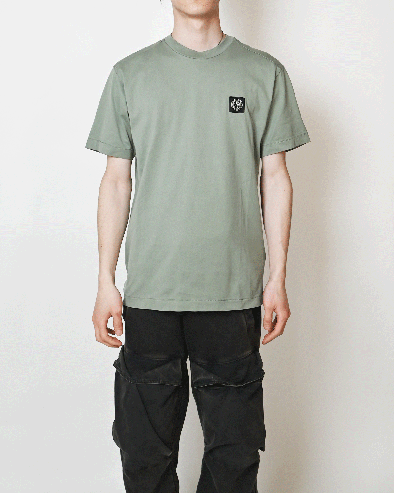 STONE ISLAND × SS T-SHIRT / SAGE