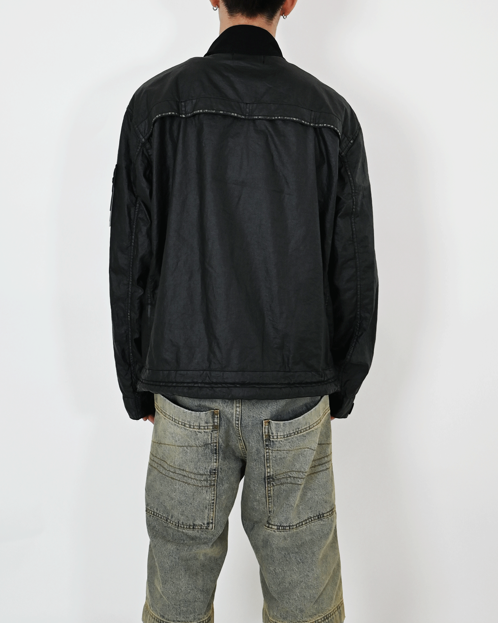 STONE ISLAND(ストーンアイランド) BIKER JACKET / BLACK STONE ISLAND(ストーンアイランド) BIKER JACKET / BLACK