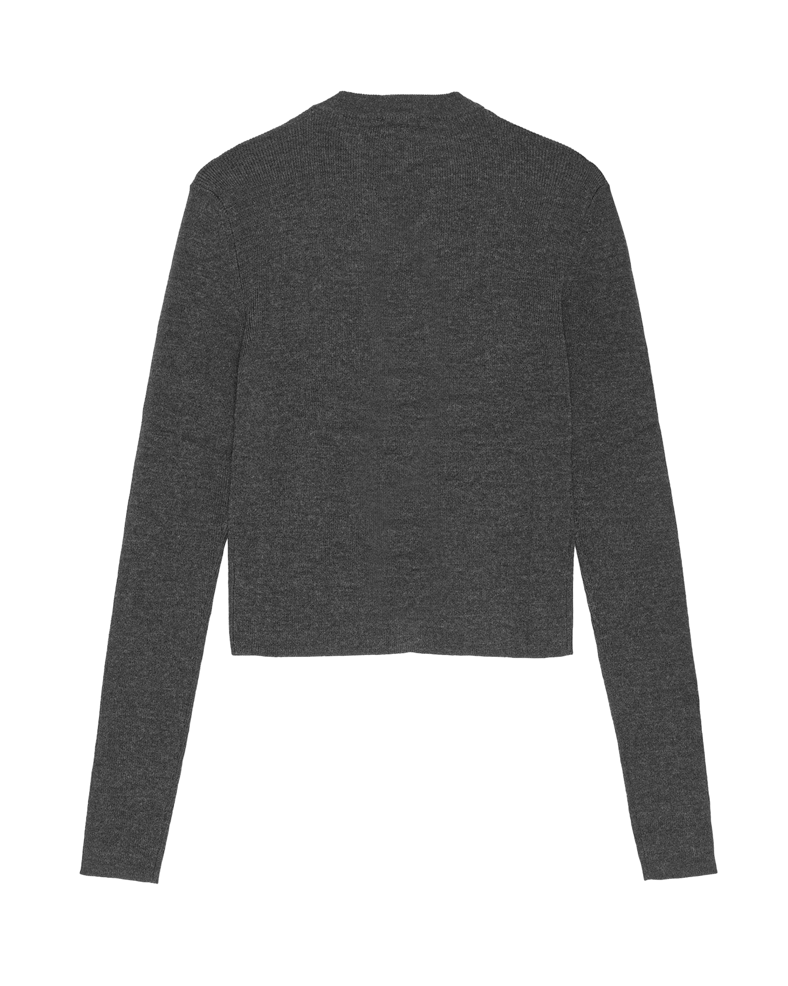 GANNI・ガニー - トップス MINI RIBBED MERINO CARDIGAN / PHANTOM