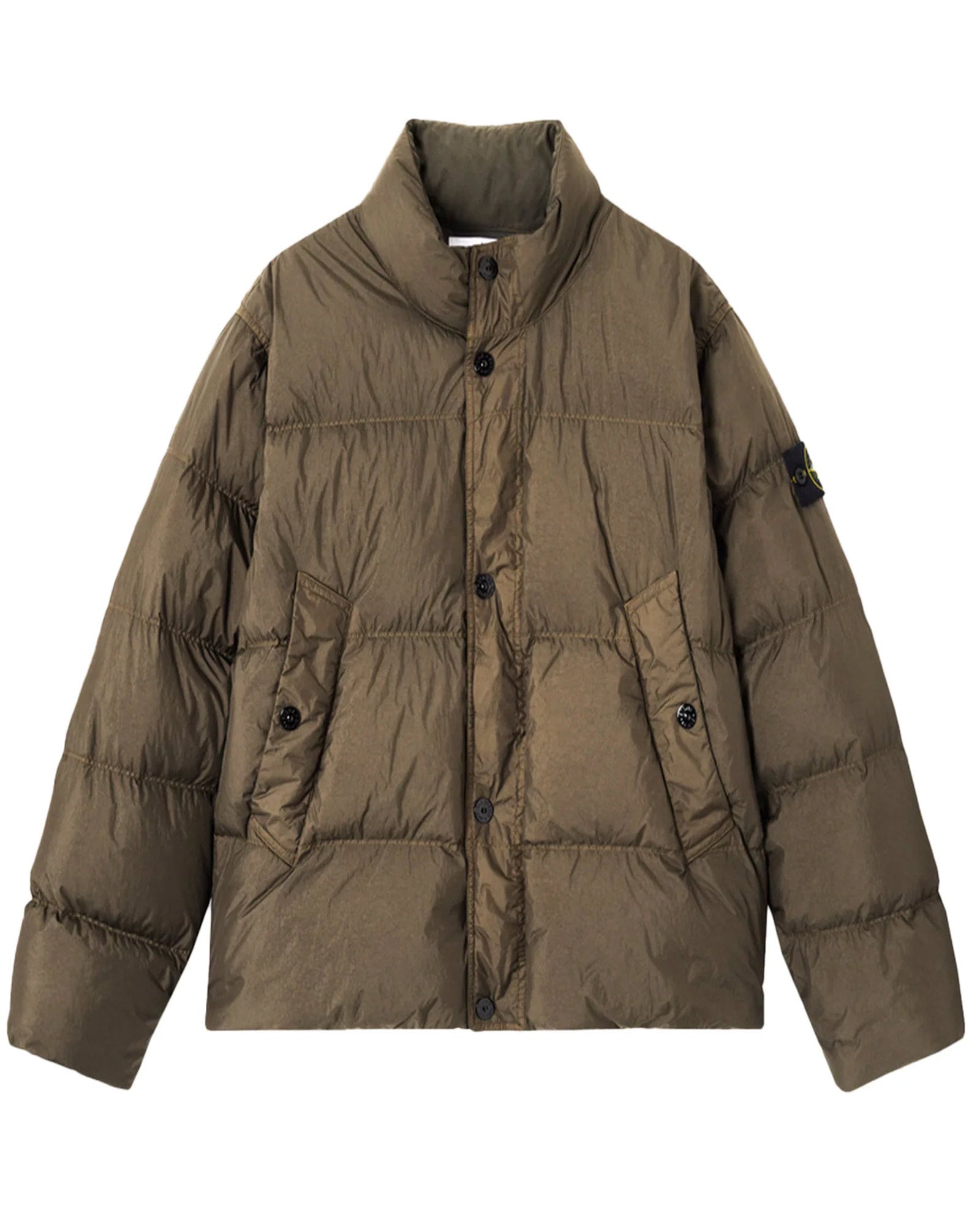 CRINKLE REPS NY RECYCLED NYLON / VERDE MILITARE