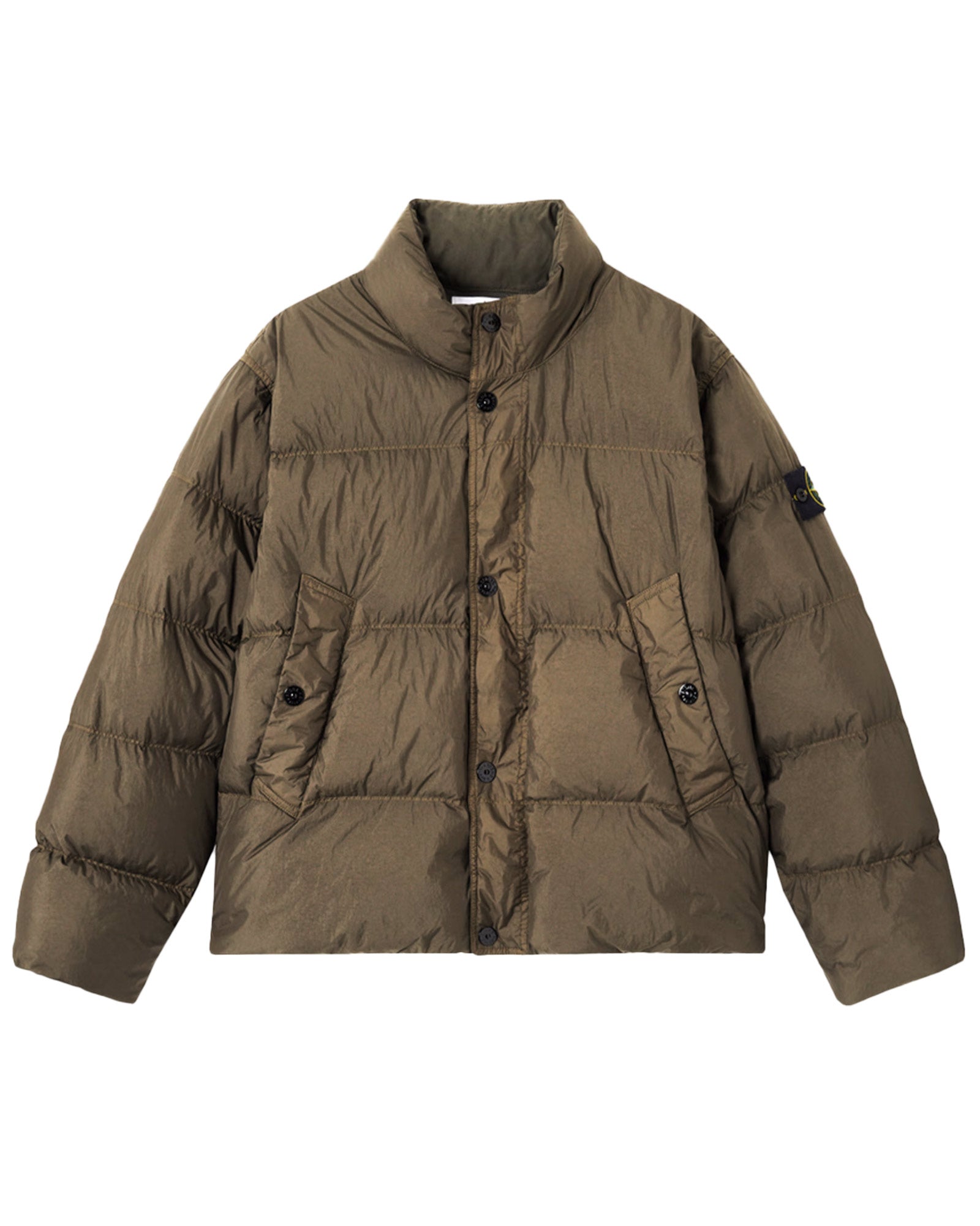 CRINKLE REPS NY RECYCLED NYLON / VERDE MILITARE