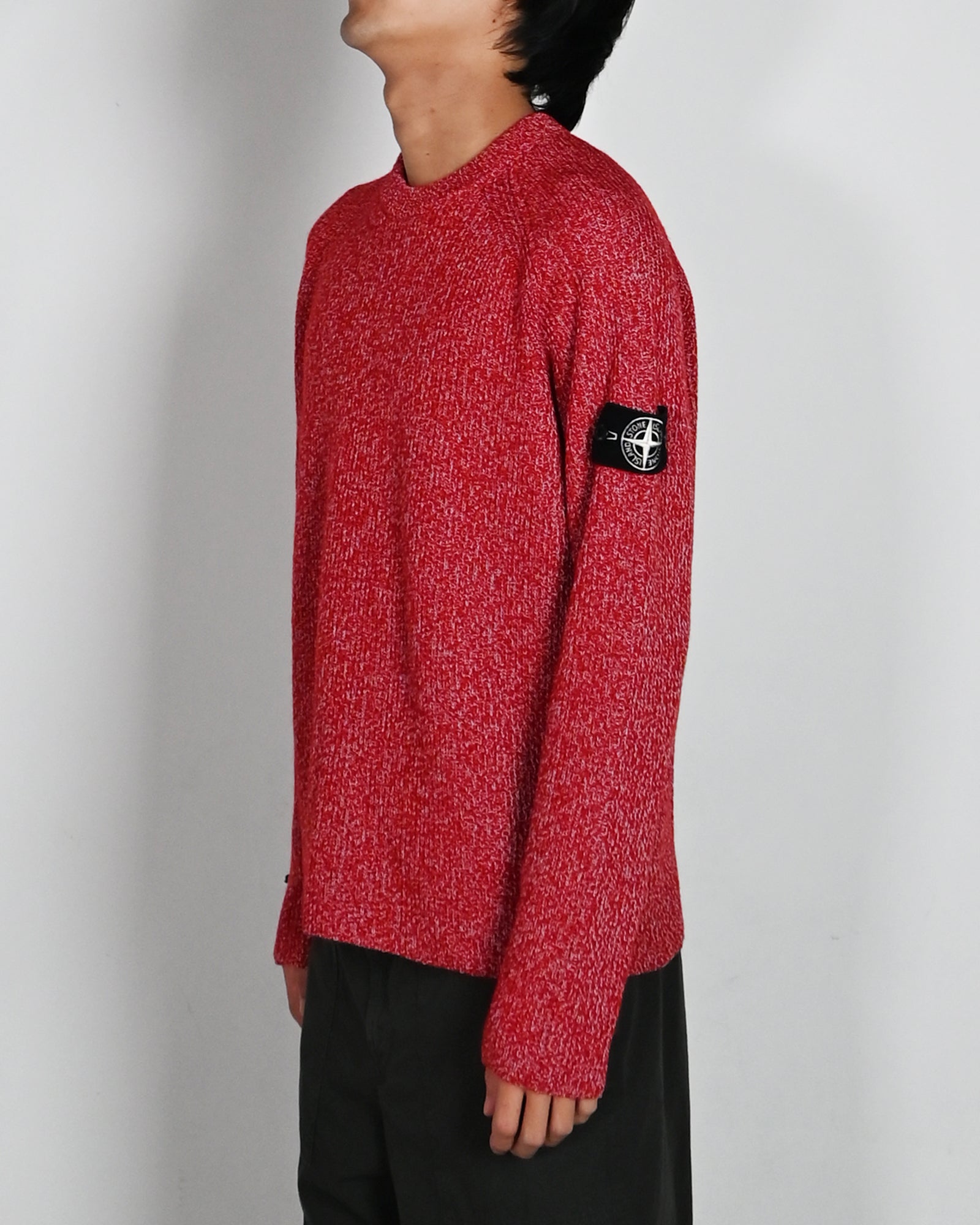 STONE ISLAND・stone island -  REFLECTIVE KNIT CREWNECK KNIT / SCARLATTO MELANGE