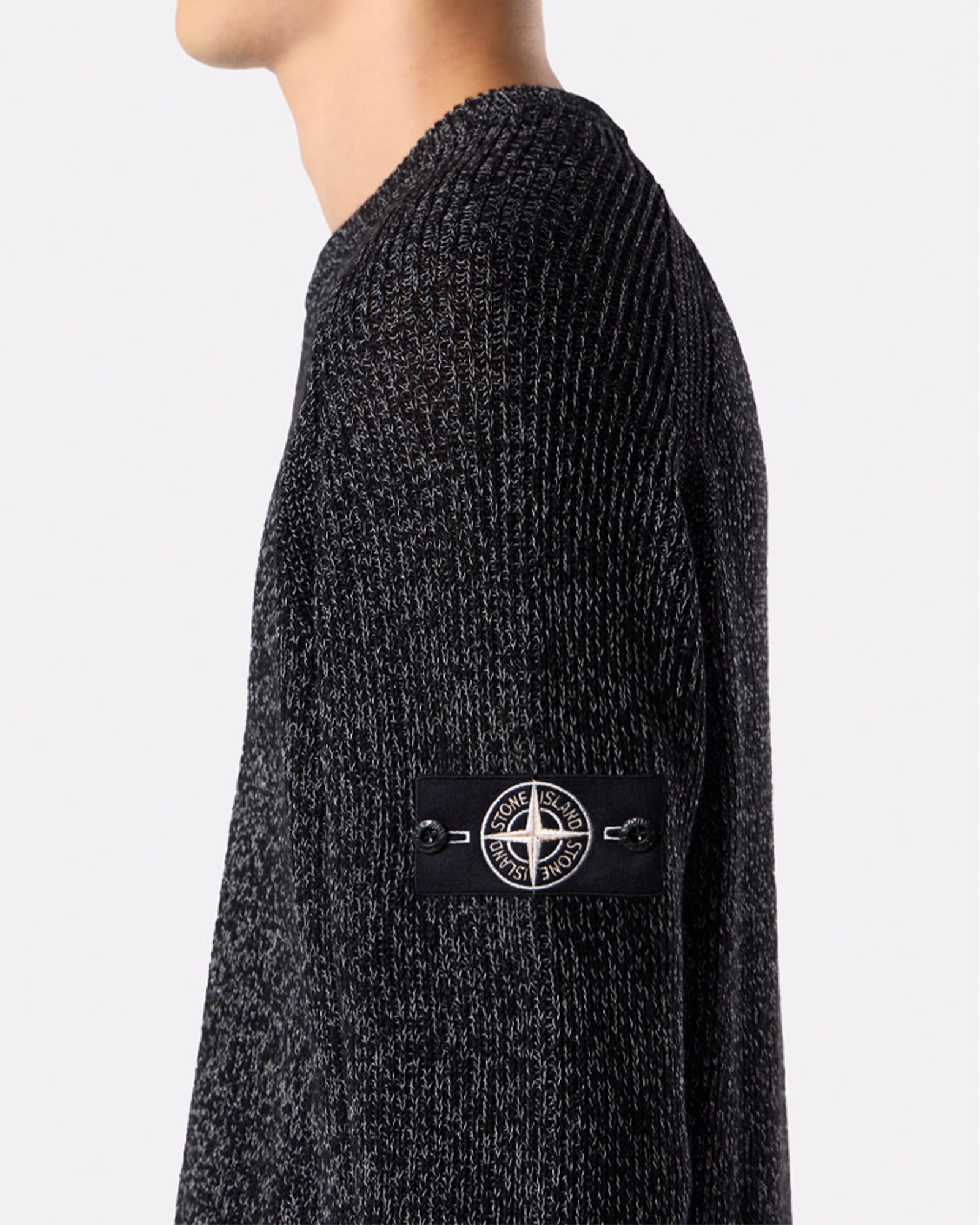 STONE ISLAND・ストーンアイランド - ニット・セーター KNITWEAR REFLECTIVE / NERO MELANGE