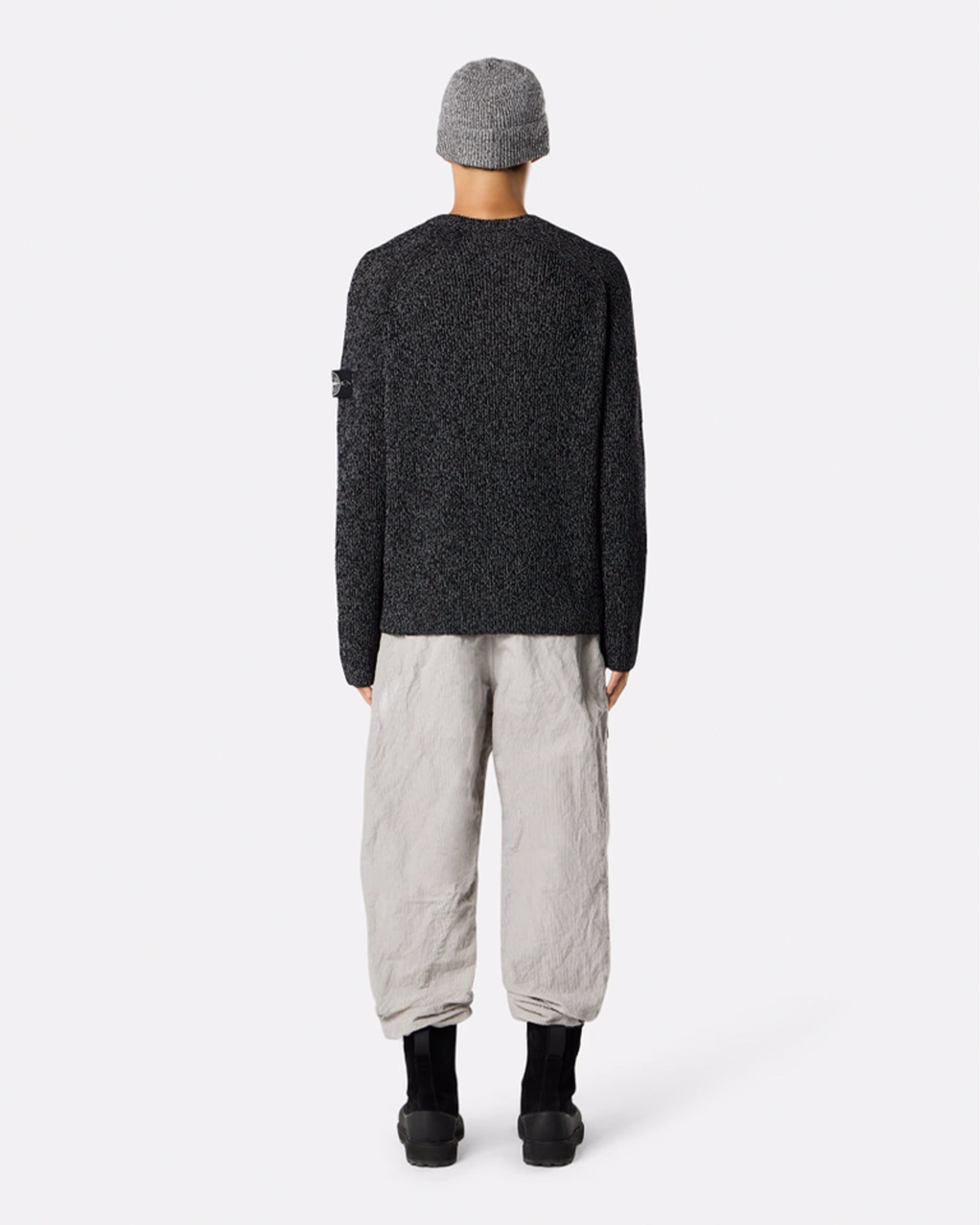 STONE ISLAND・ストーンアイランド - ニット・セーター KNITWEAR REFLECTIVE / NERO MELANGE