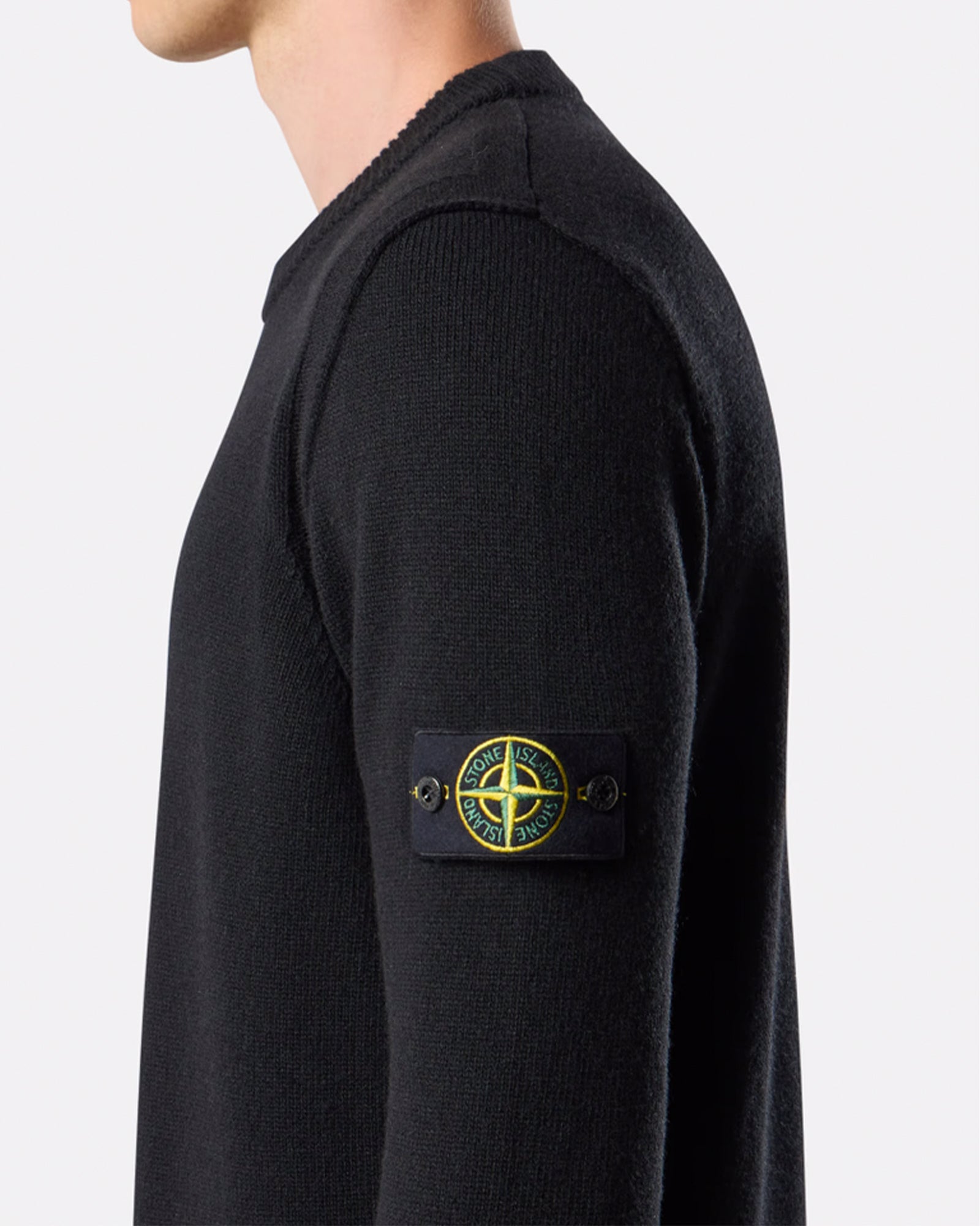STONE ISLAND・stone island -  CREWNECK LAMBSWOOL / BLACK