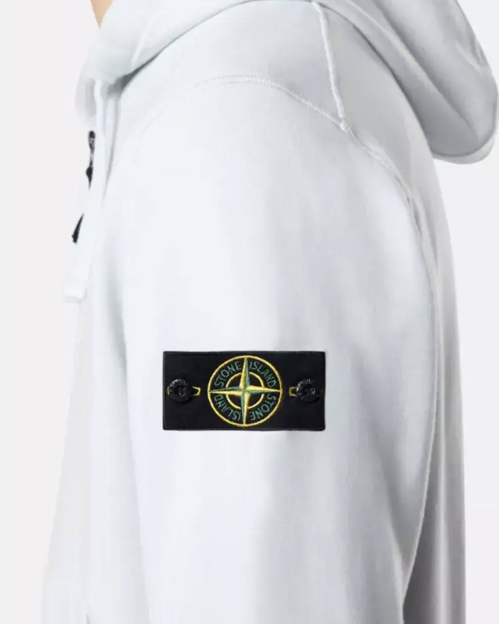 STONE ISLAND・ストーンアイランド - パーカー・フーディ BRUSHED ORGANIC COTTON HOODIE SWEATER / SKY BLUE