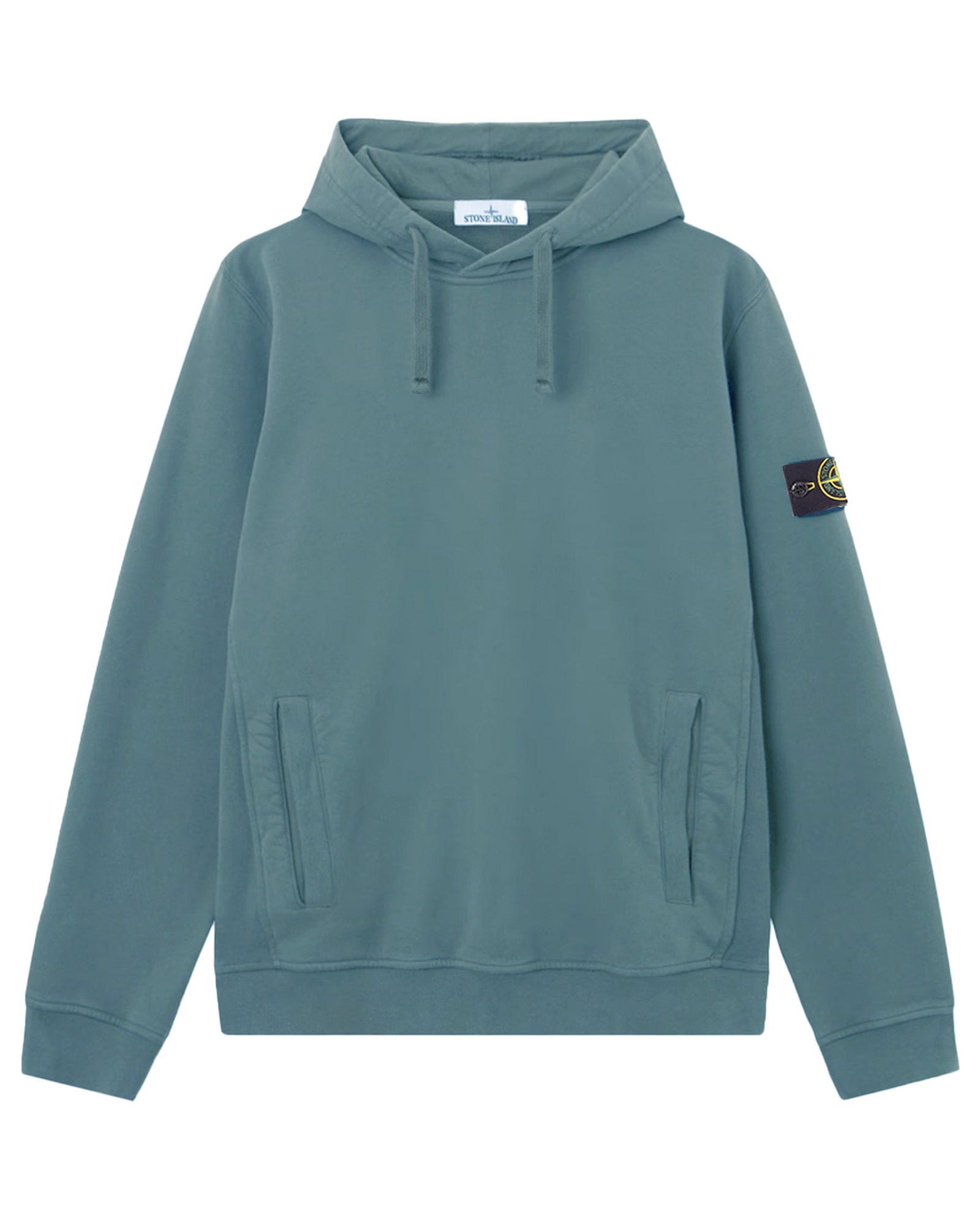 STONE ISLAND・ストーンアイランド - パーカー・フーディ BRUSHED ORGANIC COTTON HOODIE SWEATER / PETROL