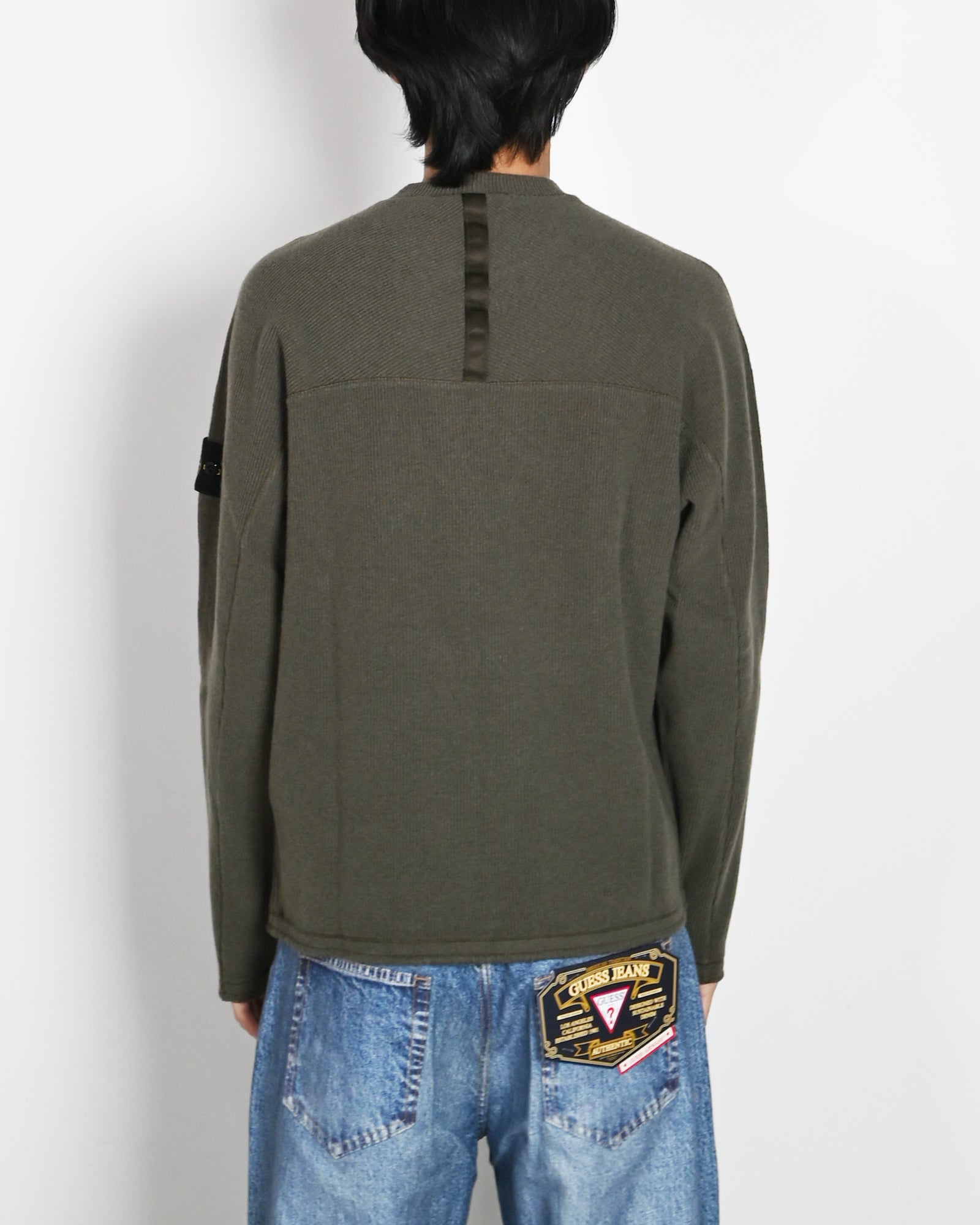STONE ISLAND・ストーンアイランド - ニット・セーター CREWNECK KNIT / MILITARY GREEN