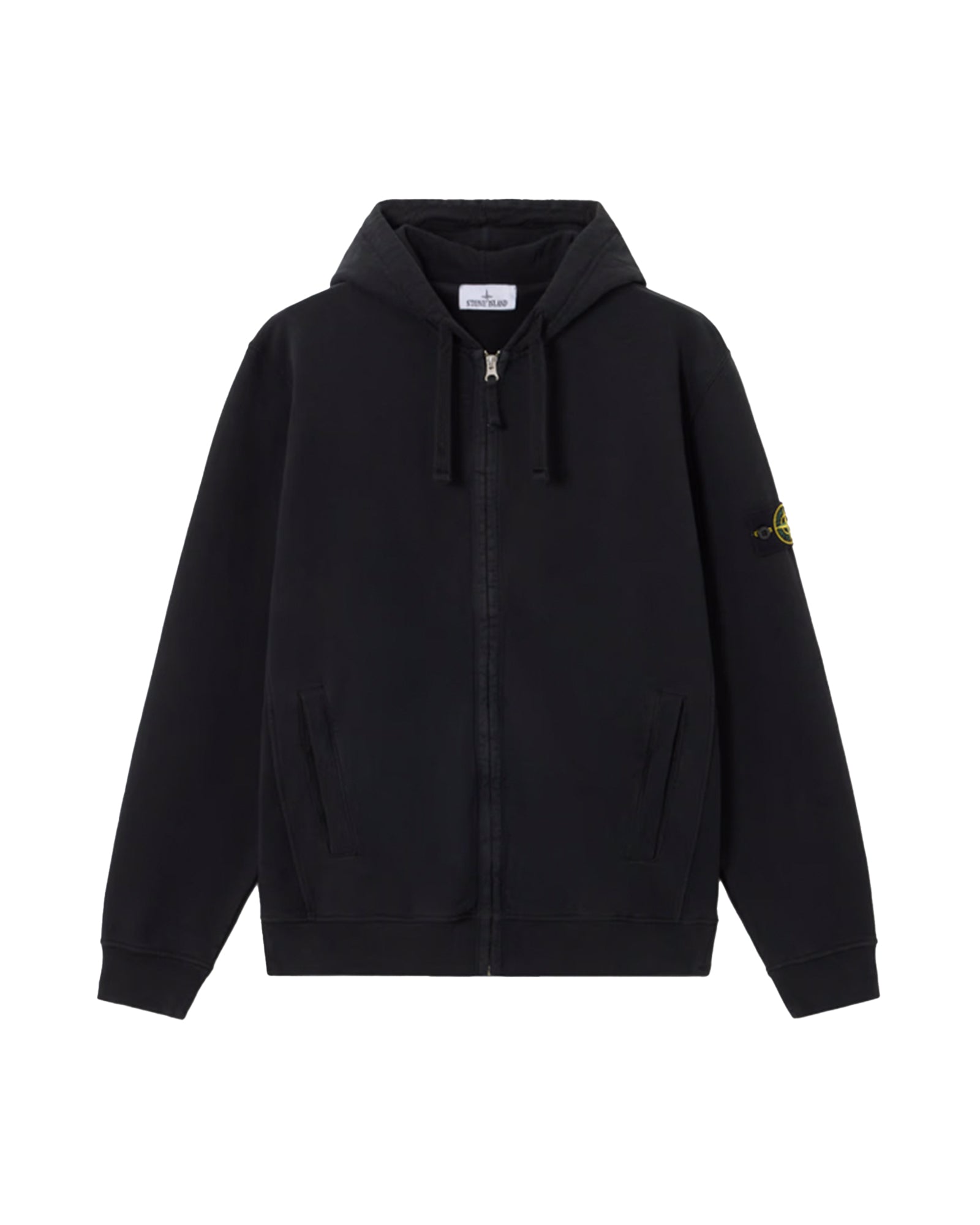 ZIP UP HOODIE SWEATER / BLACK