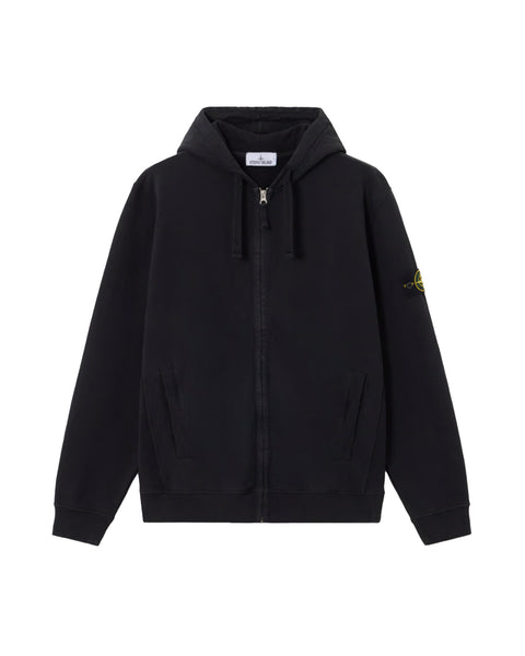 stone ストーンアイランド　ジップアップスウェット STONE ISLAND(ストーンアイランド) ZIP UP HOODIE SWEATER / BLACK