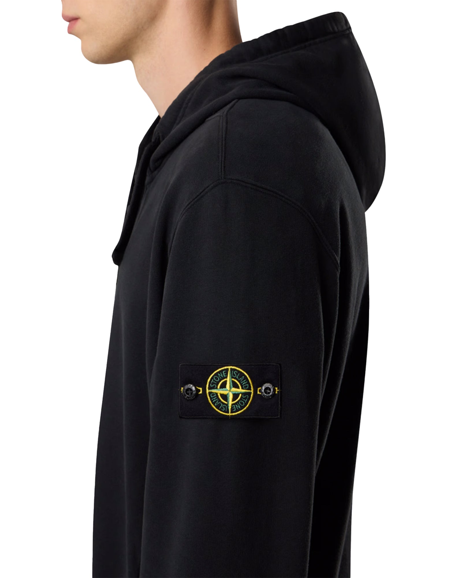 STONE ISLAND・ストーンアイランド - パーカー・フーディ ZIP UP HOODIE SWEATER / BLACK