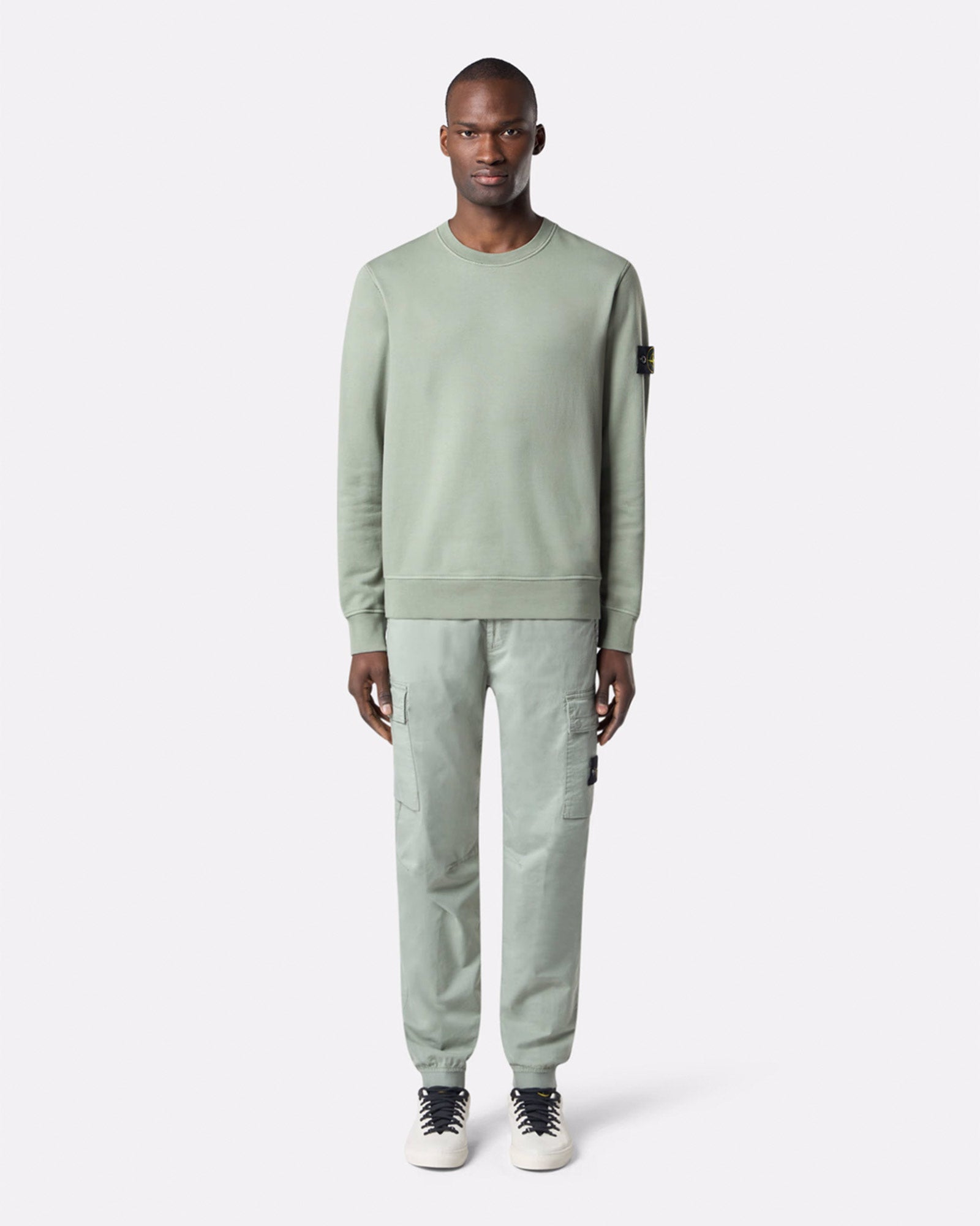 STONE ISLAND・ストーンアイランド - スウェット HEAVY COTTON JERSEY SWEATSHIRT / SAGE