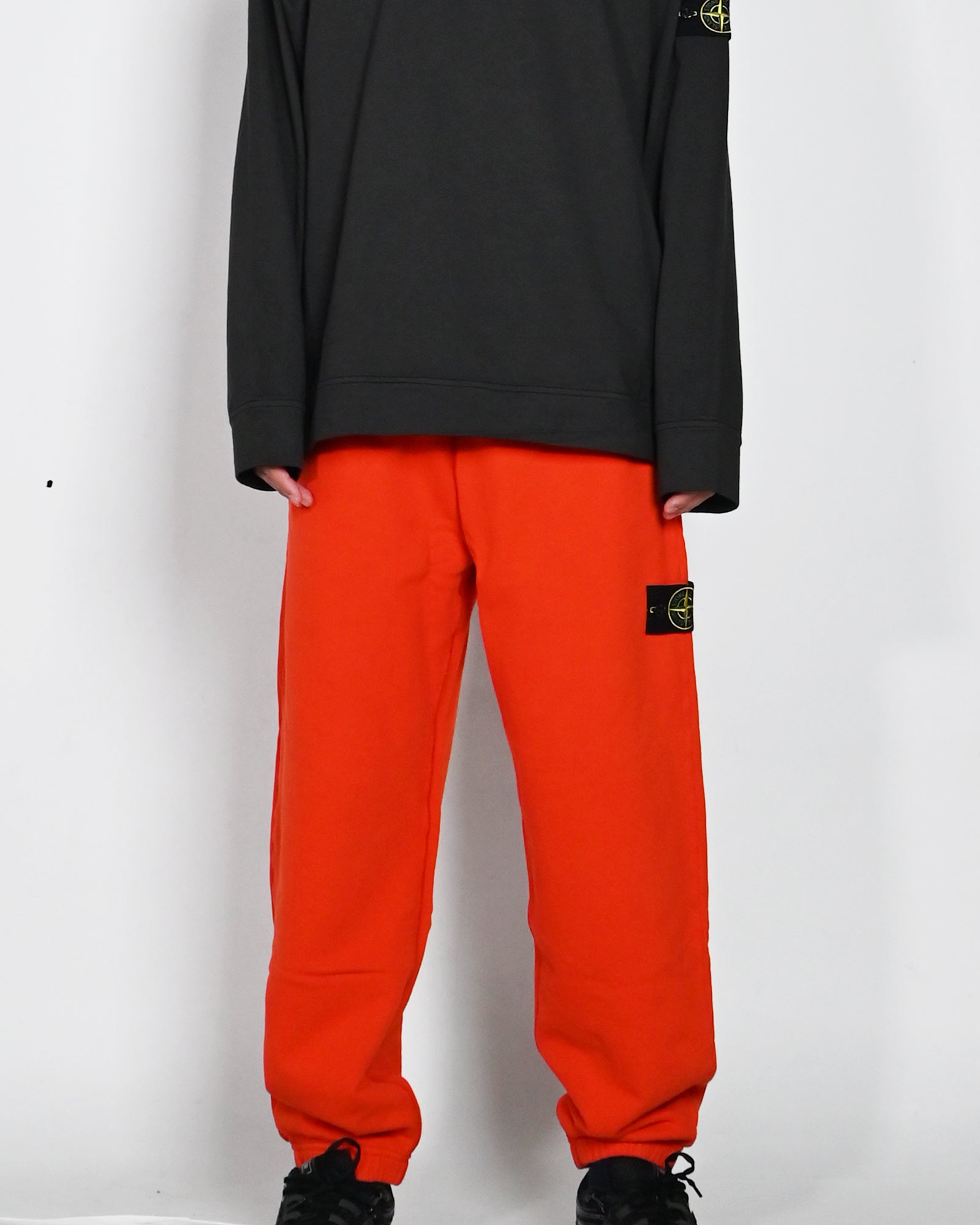 STONE ISLAND・stone island -  BRUSHED ORGANIC COTTON FLEECE / SCARLATTO