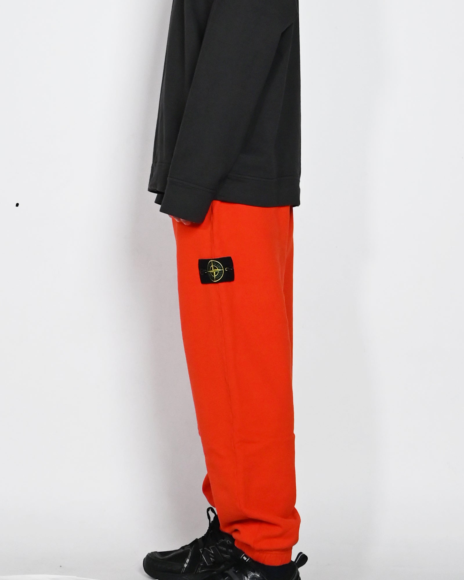 STONE ISLAND・stone island -  BRUSHED ORGANIC COTTON FLEECE / SCARLATTO