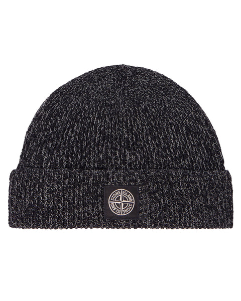 STONE ISLAND(ストーンアイランド) BEANIE / BLACK MELANGE | Detail