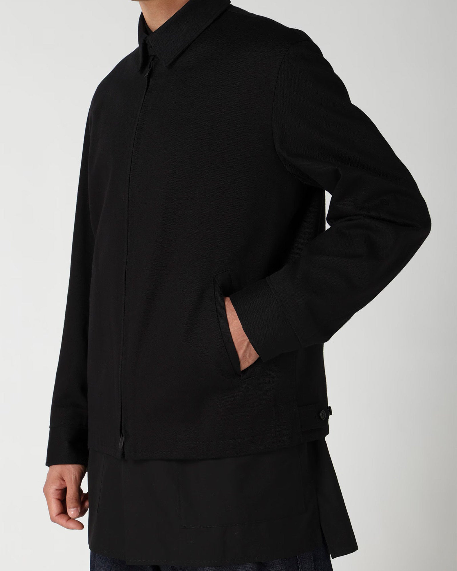 Y's for men・ワイズ フォー メン - ブルゾン KATSURAGI ZIP BLOUSON / BLACK