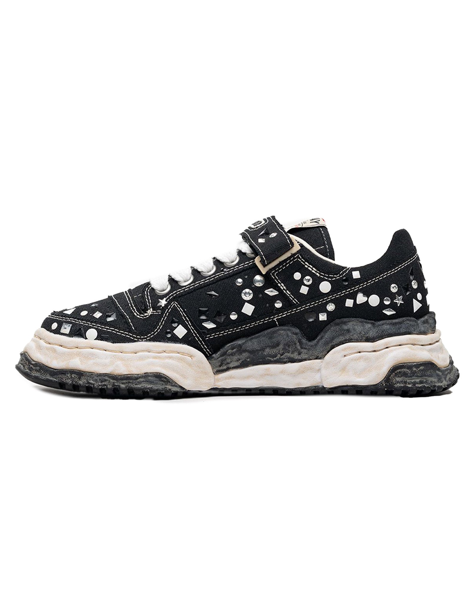 MIHARA YASUHIRO・ミハラヤスヒロ - ローカットスニーカー KEITH EMBELLISHED CANVAS LOW / BLACK