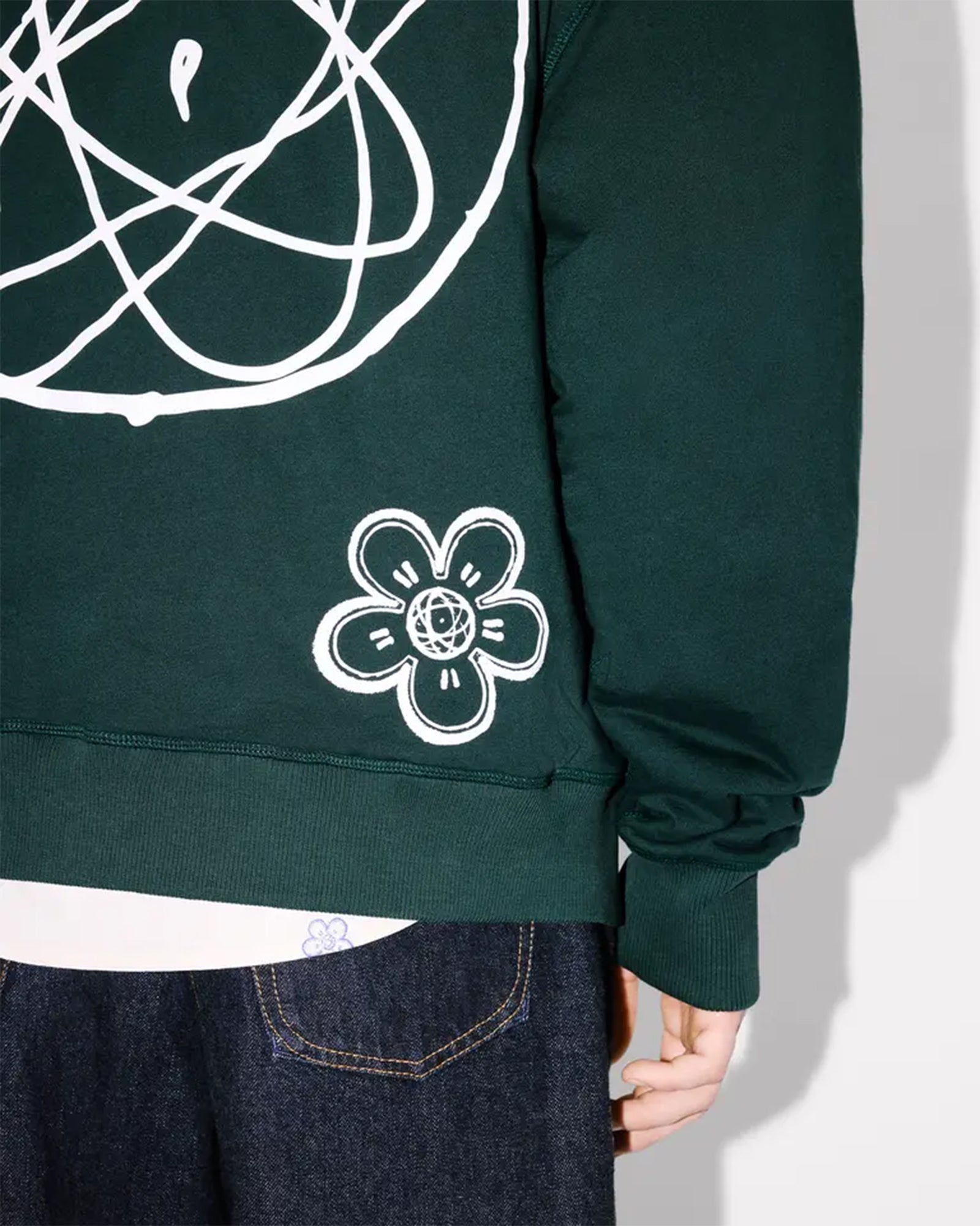 KENZO・ケンゾー - パーカー・フーディ 'KENZO x FUTURA 2000'  PADDED HOODIE / GREEN
