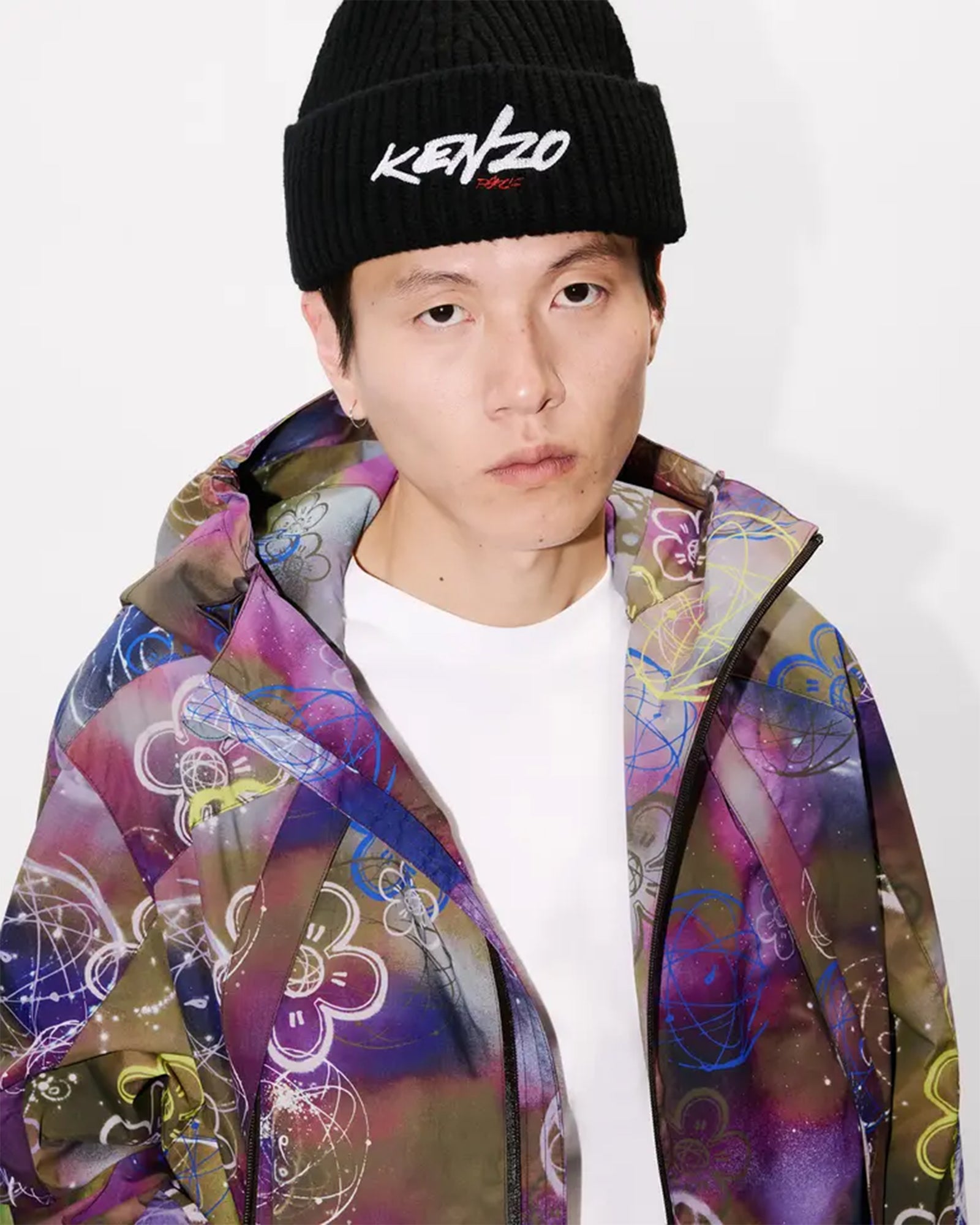 KENZO・Kenzo -  'KENZO × FUTURA 2000' SHORT WINDBREAKER / KHAKI