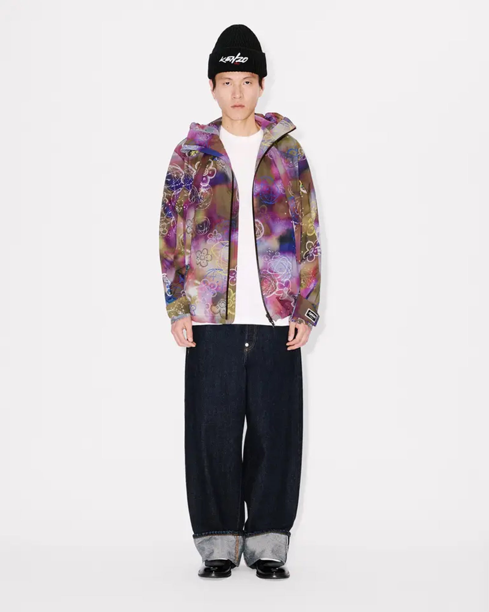 KENZO・Kenzo -  'KENZO × FUTURA 2000' SHORT WINDBREAKER / KHAKI