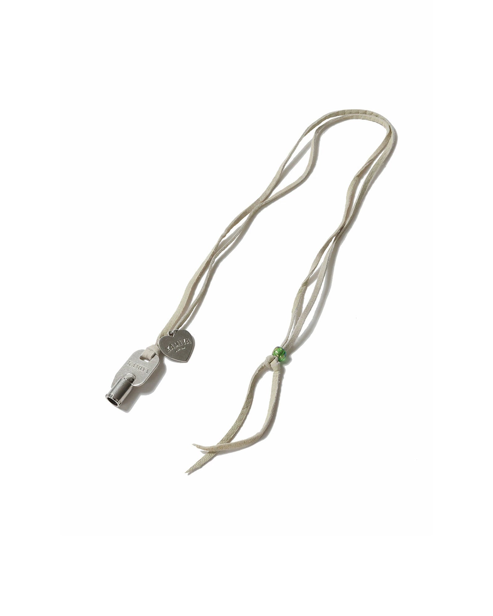 KAMIYA・カミヤ - ネックレス KEY CHARM LTHR NECKLACE / SILVER