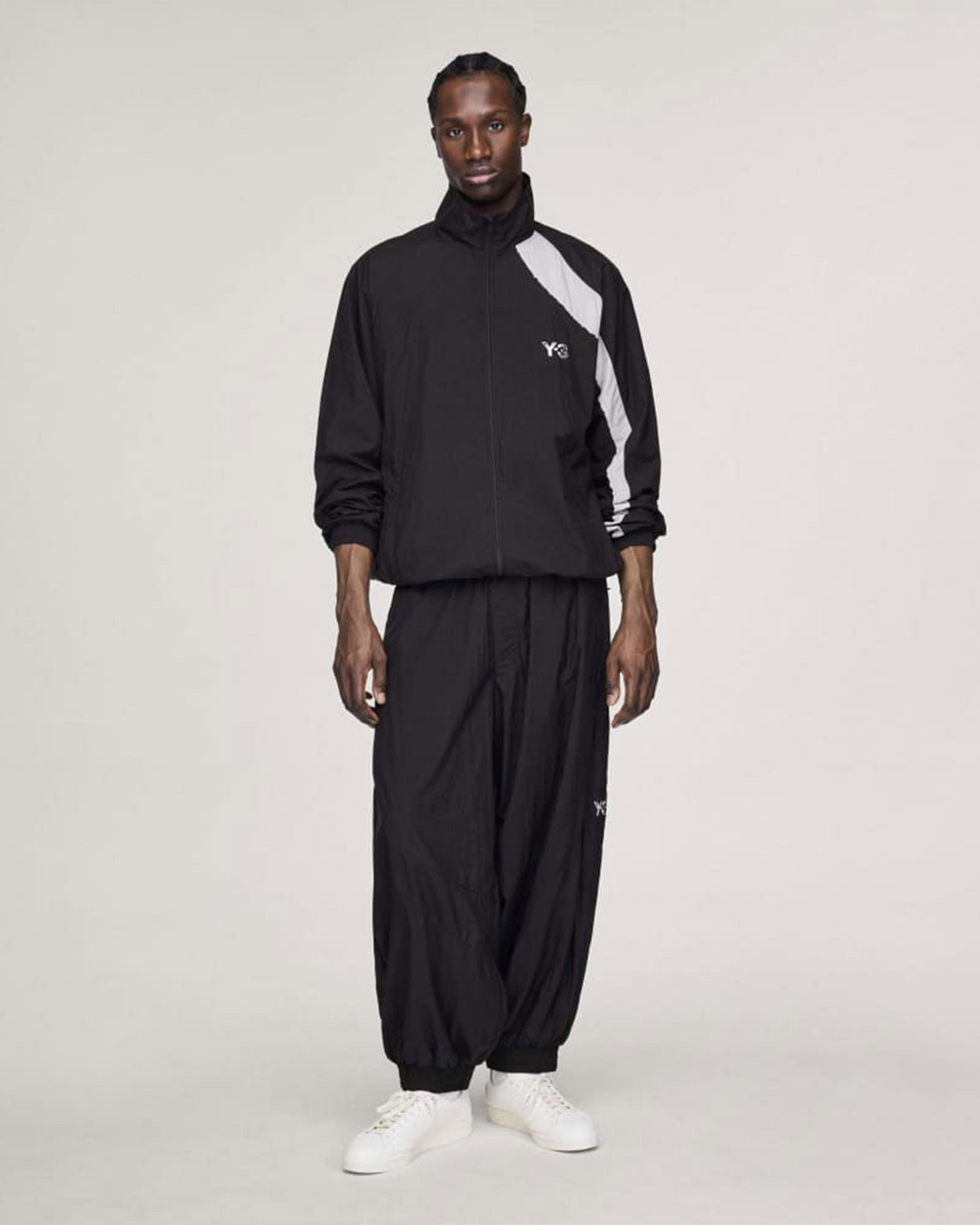 Y-3・ワイスリー - ナイロンジャケット Y-3 RAW EDGE 3 STRIPES NYLON SHELL JACKET / BLACK