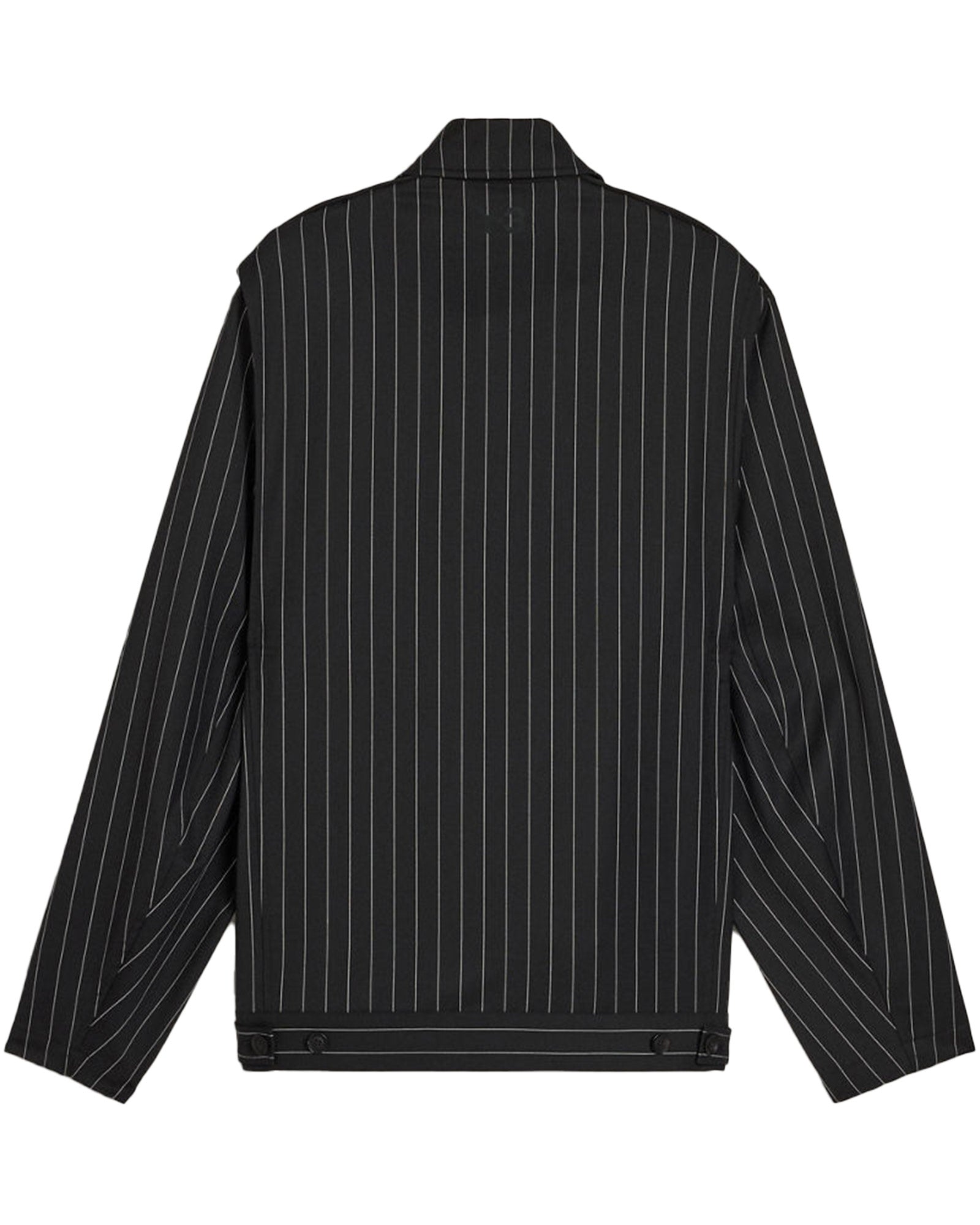 Y-3(ワイスリー) PINSTRIPE REFINED WOOL UT BLOUSON / BLACK | Detail