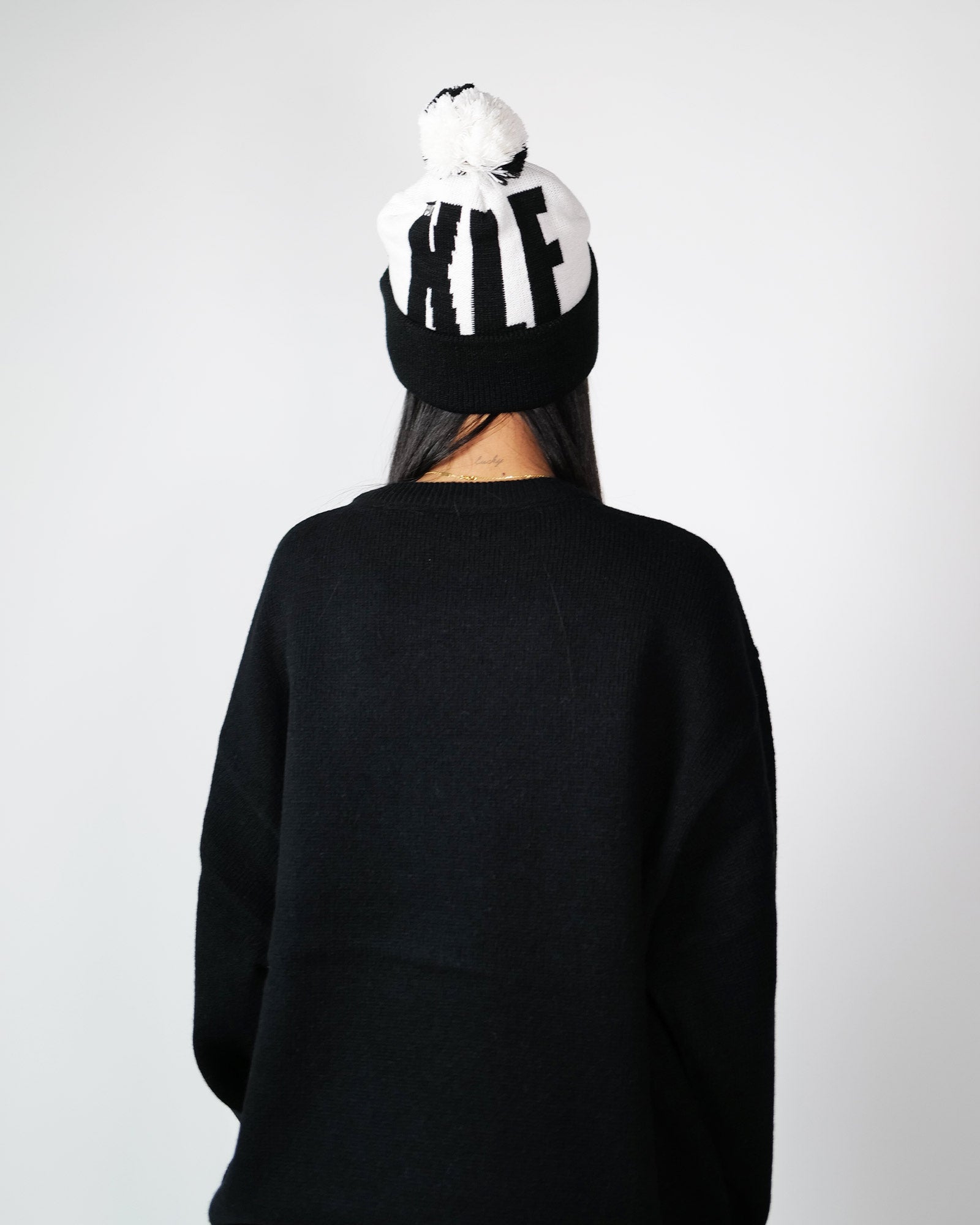 ©SAINT M××××××・セントマイケル - ニットキャップ・ビーニー KLF_KNIT CAP/KLF / WHITE