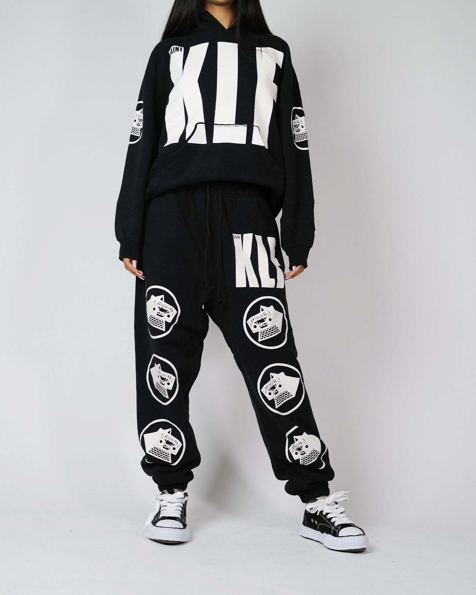 ©SAINT M××××××・セントマイケル - スウェットパンツ KLF_SWEAT PANTS/KLF / BLACK