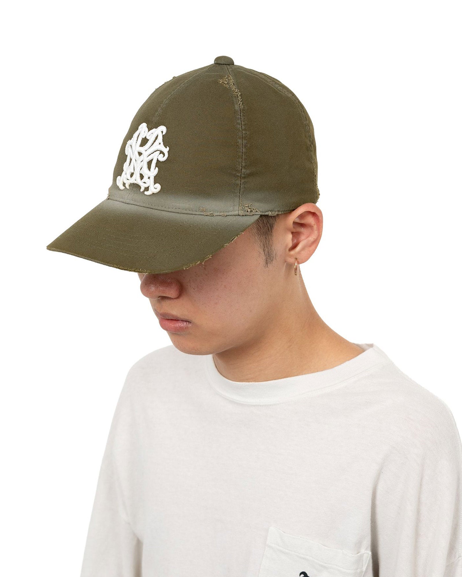 KAMIYA・カミヤ - キャップ CA4LA × KAMIYA “KMY” DISTRESSED CAP / KHAKI