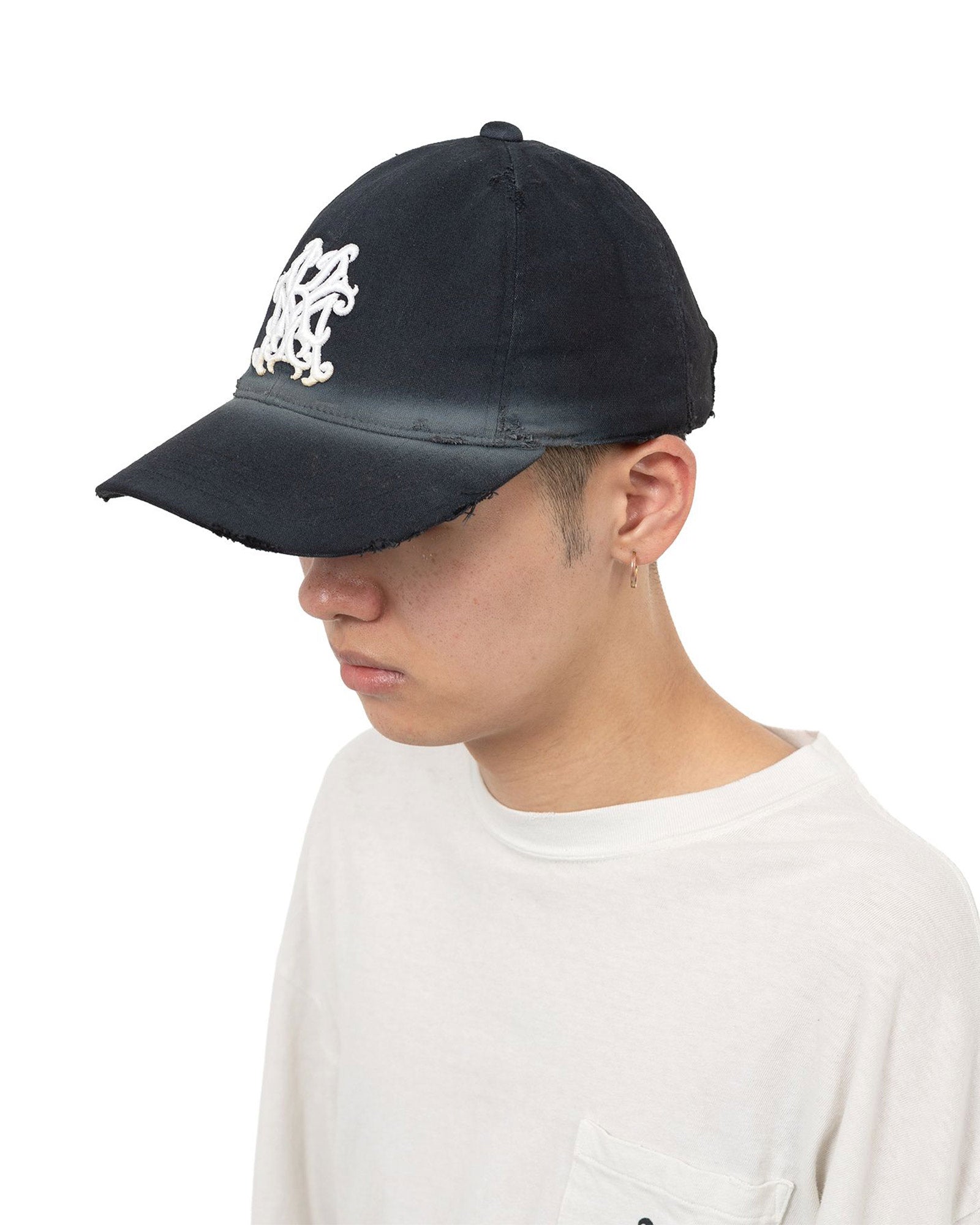 KAMIYA・カミヤ - キャップ CA4LA × KAMIYA “KMY” DISTRESSED CAP / BLACK