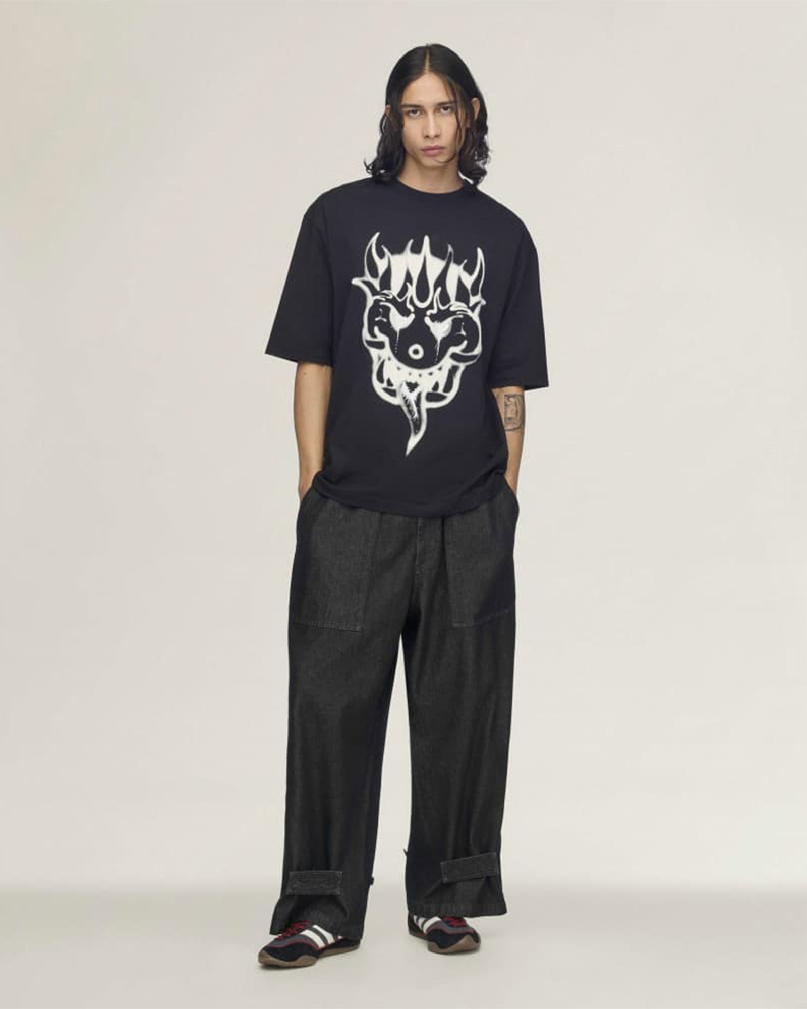 Y-3・weissly -  Y-3 CHITO GRAPHIC SHORT SLEEVE TEE / BLACK