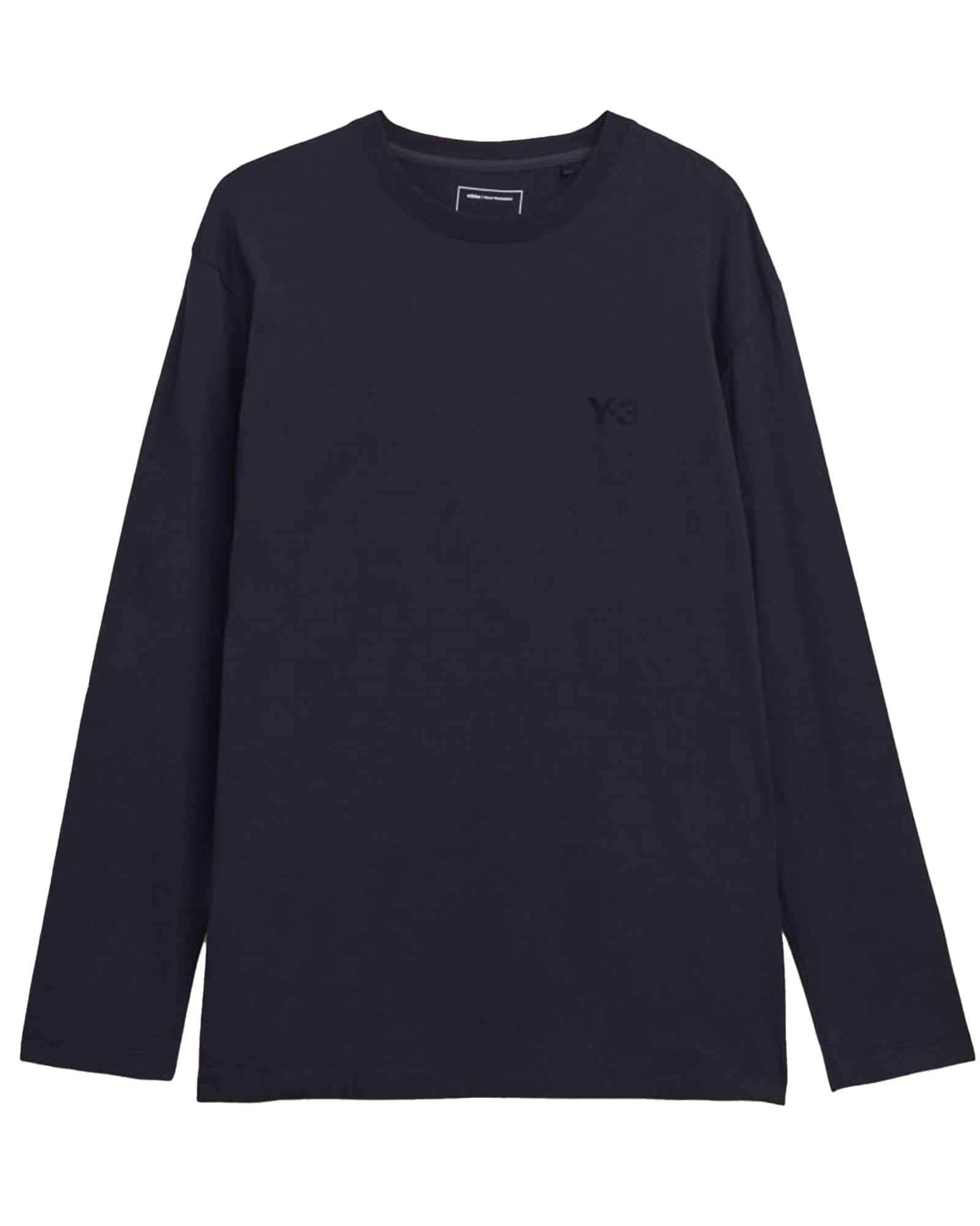 Y-3・weissly -  Y-3 LOGO LONG SLEEVE TEE / BLACK