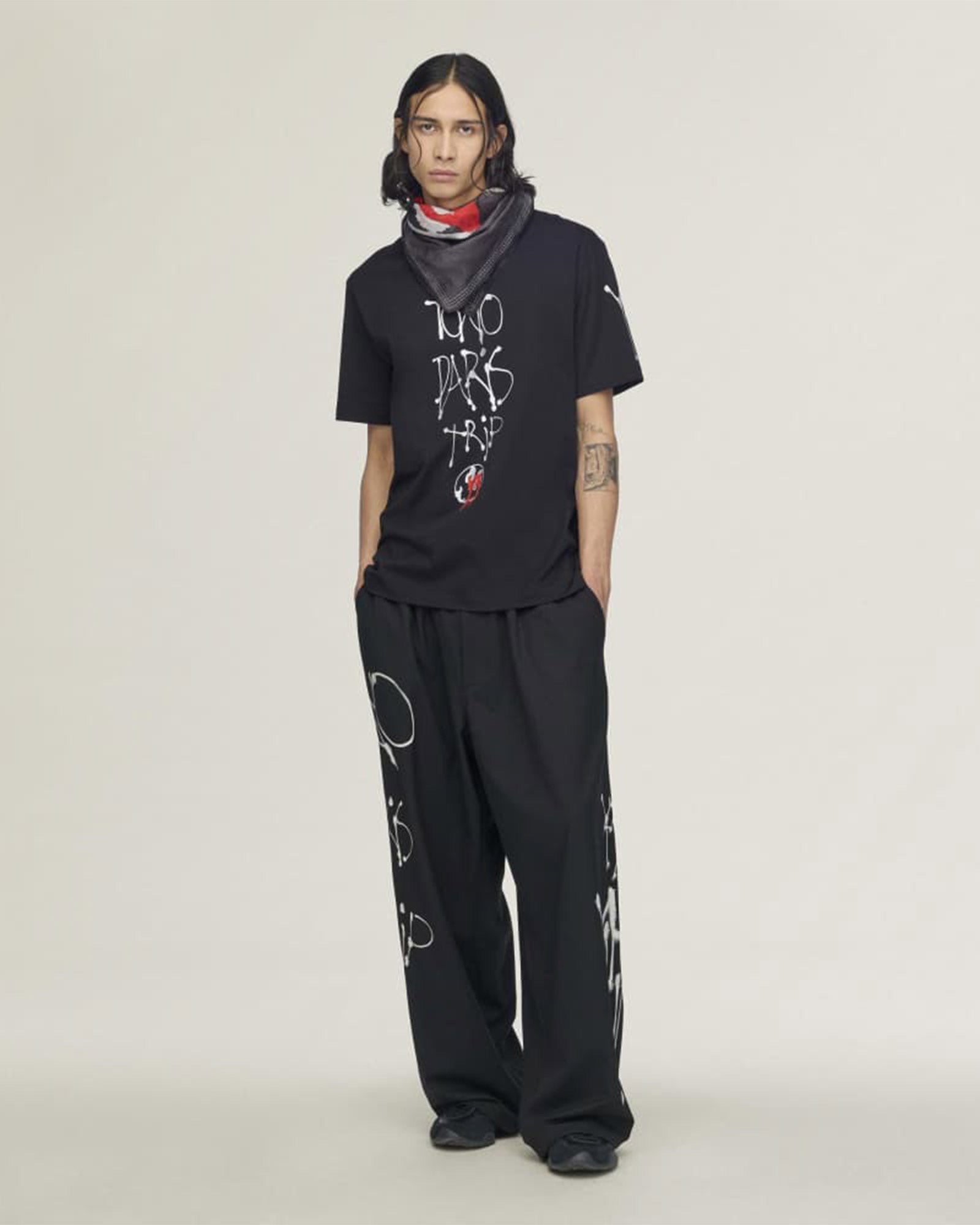 Y-3・weissly -  Y-3 CHITO CITY GRAPHIC SHORT SLEEVE TEE / BLACK