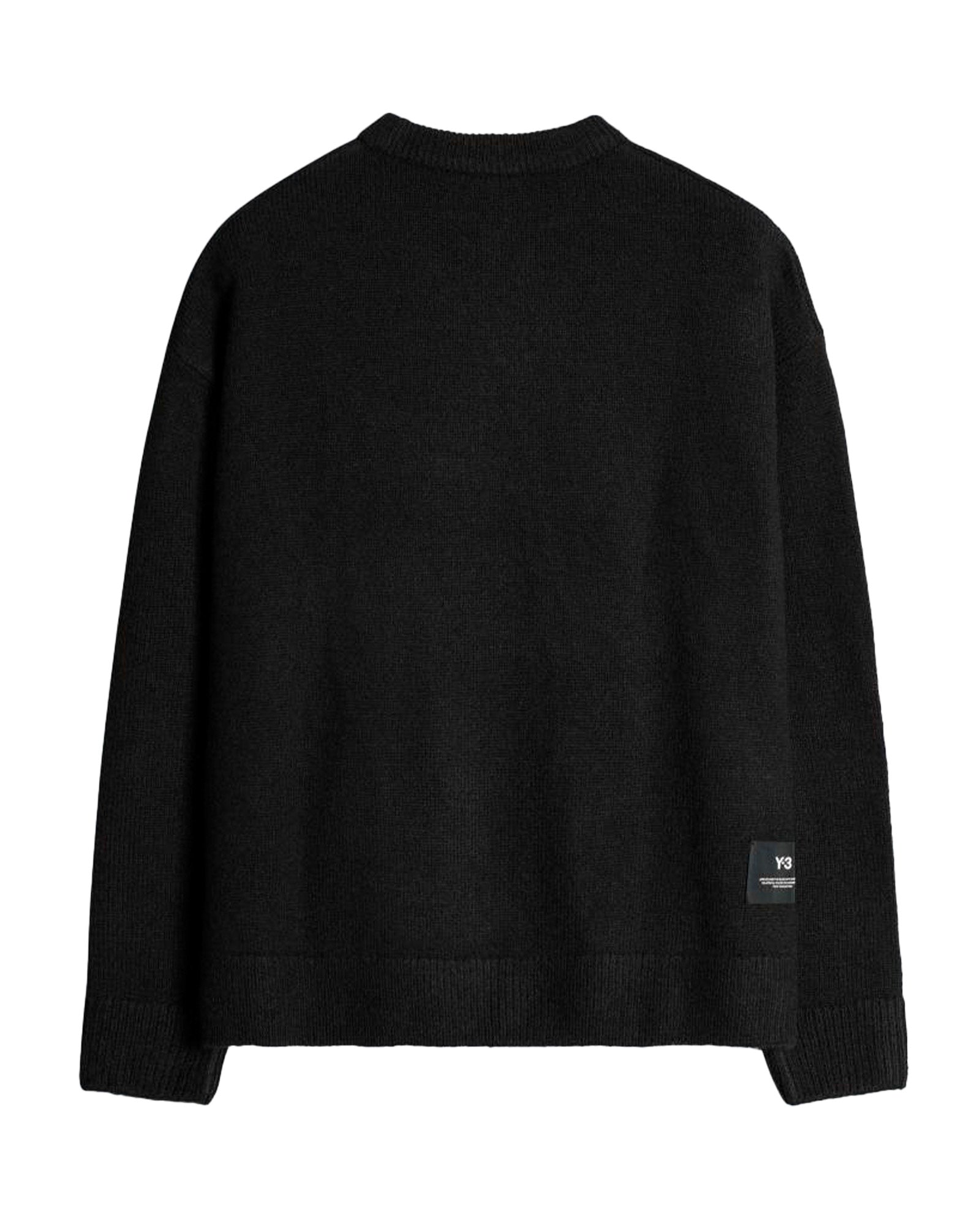 Y-3・weissly -  "Y-3 CHITO GRAPHIC KNITTED SWEATER" / BLACK