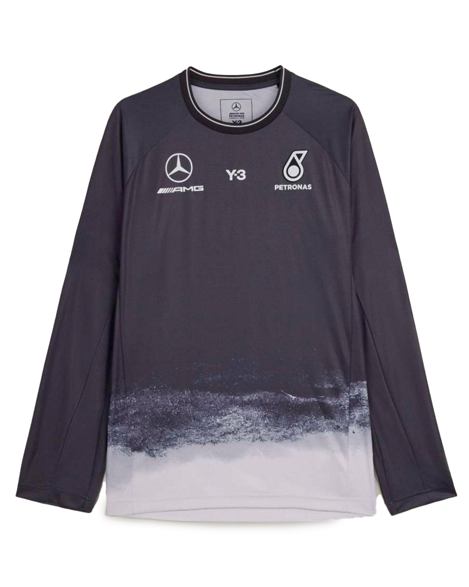 Y-3・ワイスリー - Tシャツ・カットソー Y-3 MERCEDES - AMG PETRONAS FORMULA 1 TEAM MECHANICS LONG SLEEVE JERSEY /  BLACK