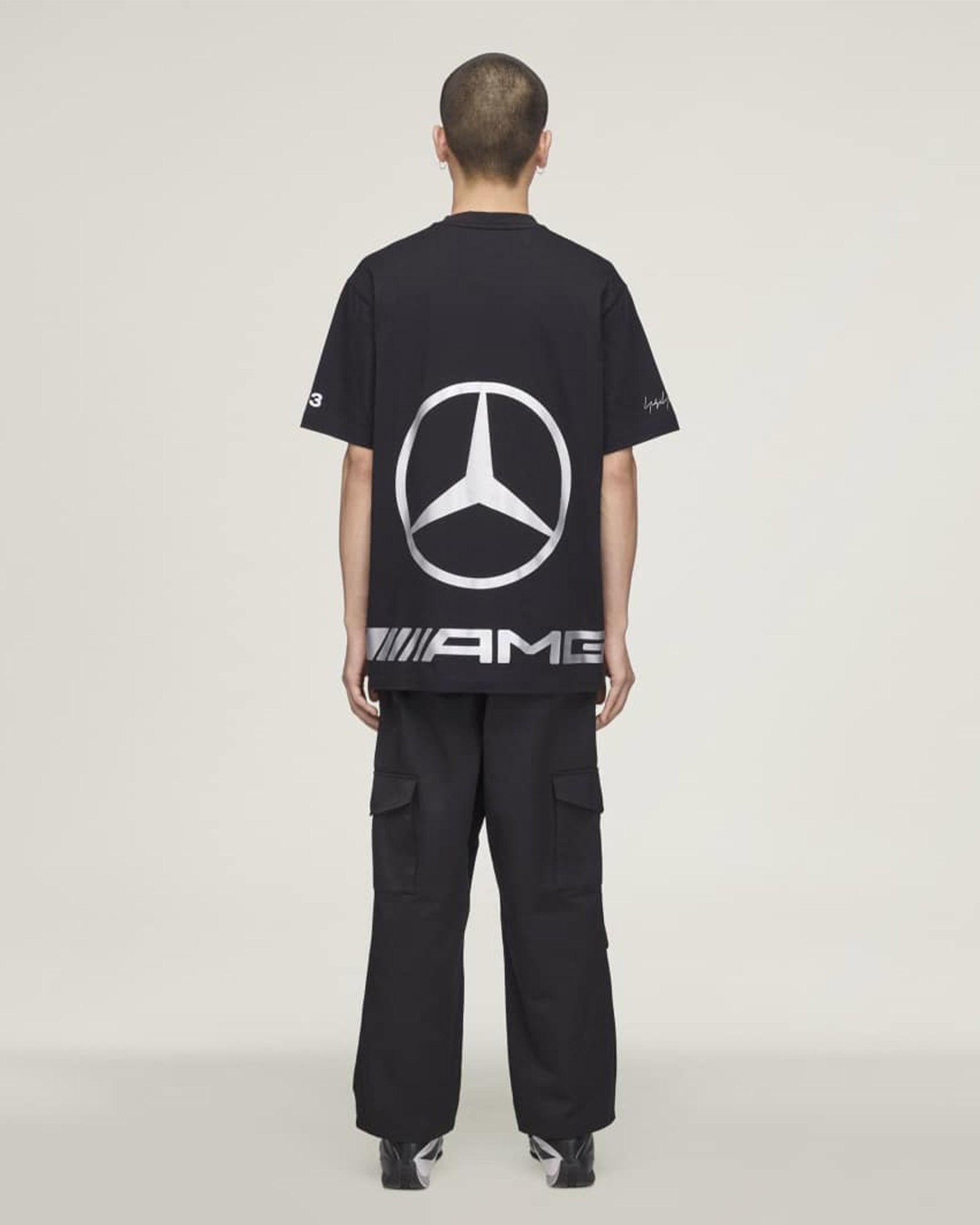 Y-3・weissly -  "Y-3 MERCEDES - AMG PETRONAS FORMULA 1 TEAM CHAOS LOGO SHORT SLEEVE TEE" /  BLACK