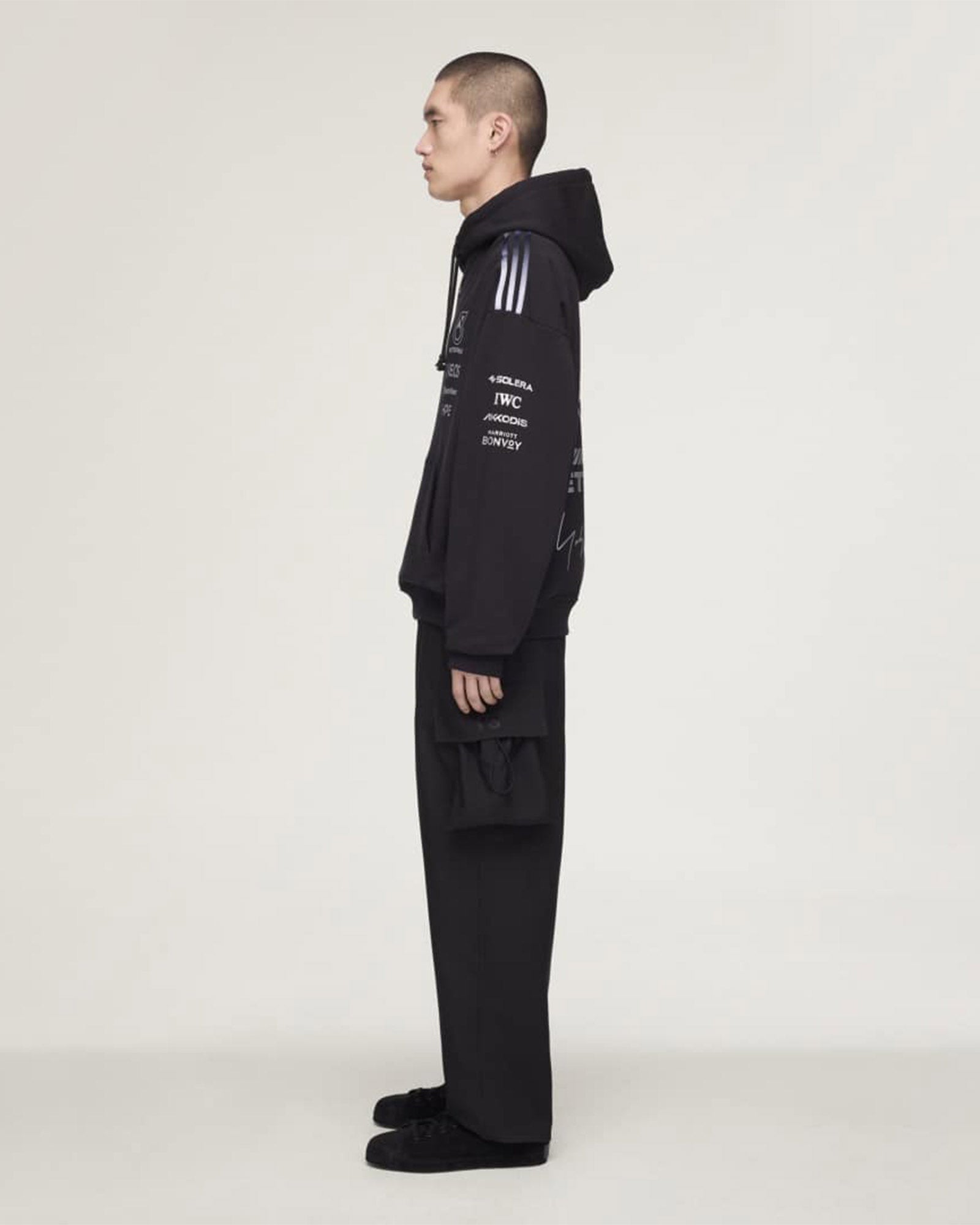 Y-3 MERCEDES - AMG PETRONAS FORMULA 1 TEAM HOODIE / BLACK | detail