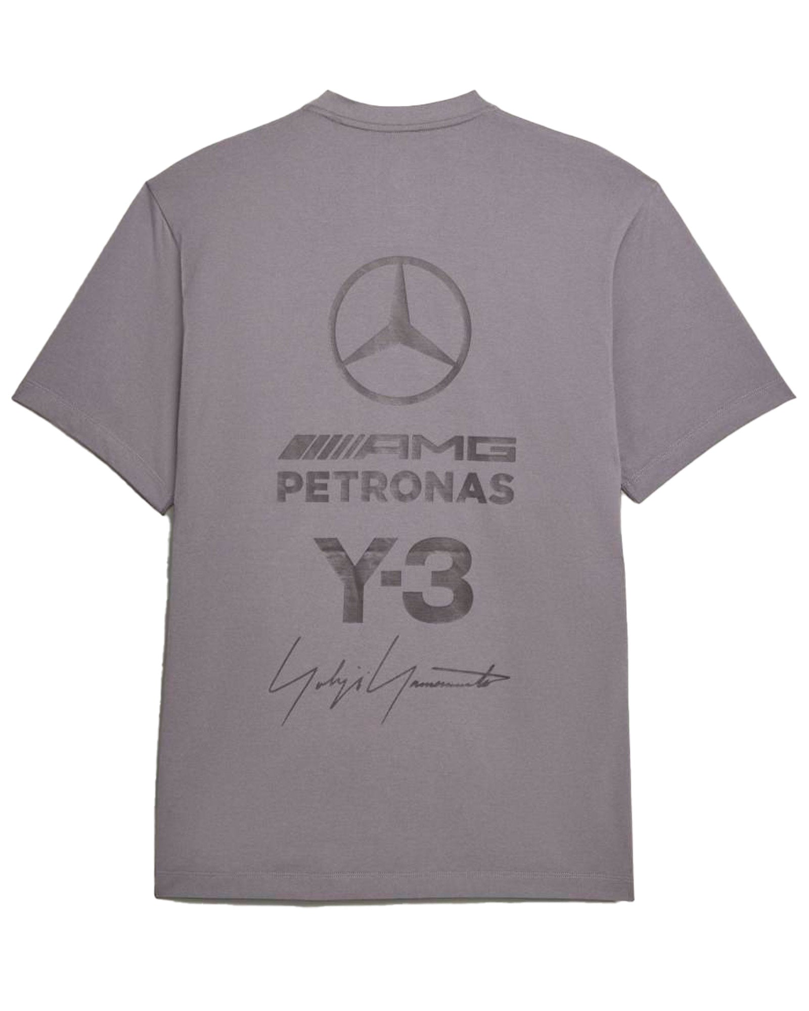 Y-3・ワイスリー - Tシャツ・カットソー Y-3 MERCEDES - AMG PETRONAS FORMULA 1 TEAM LOGO STACK SHORT SLEEVE TEE /  GRANIT