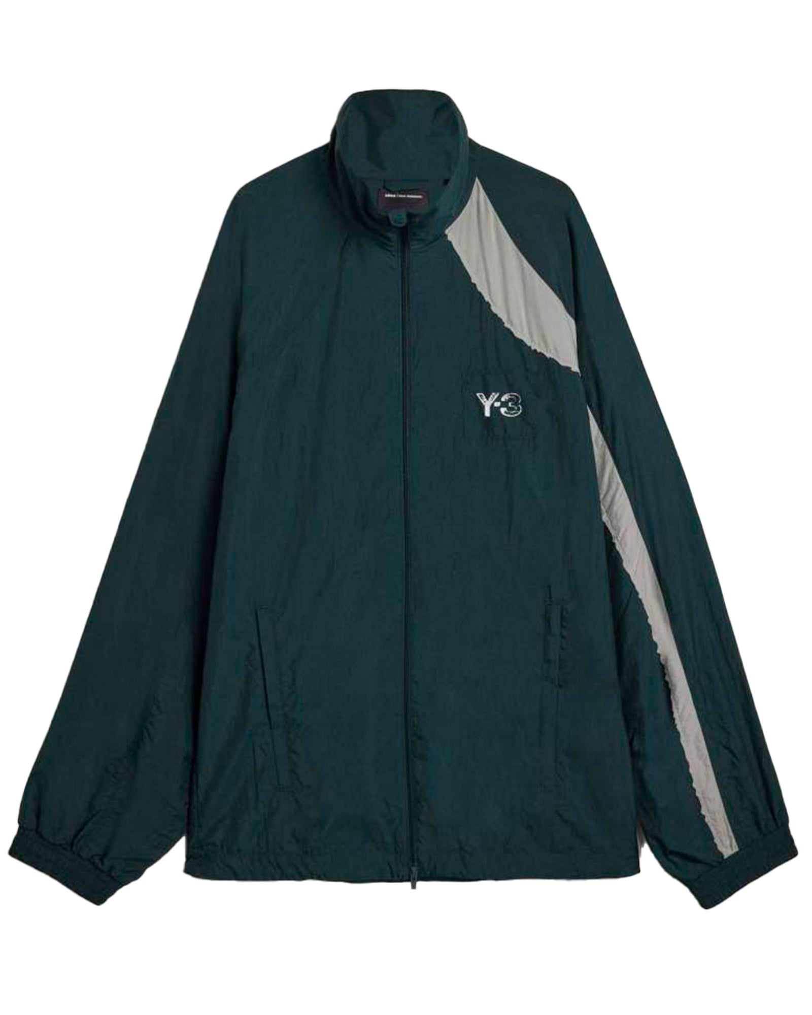 Y-3 RAW EDGE 3 STRIPES NYLON SHELL JACKET / CHAPEA