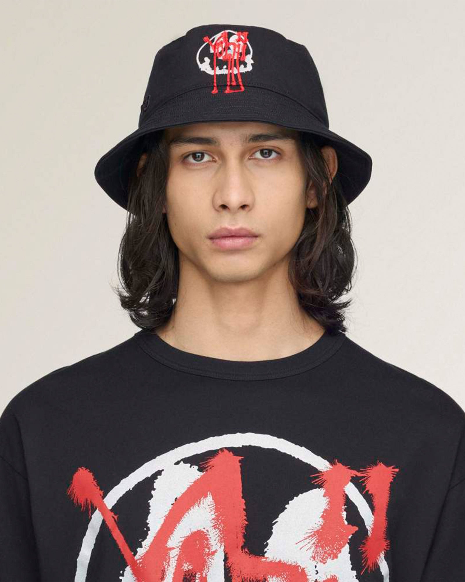 Y-3・weissly -  "Y-3 CHITO GRAPHIC BUCKET HAT" / BLACK
