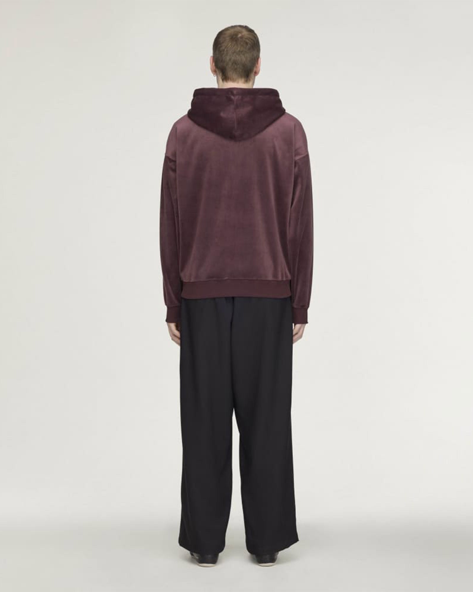 Y-3・weissly -  "Y-3 VELVET CORDUROY ZIP HOODIE" / NIGHT RED