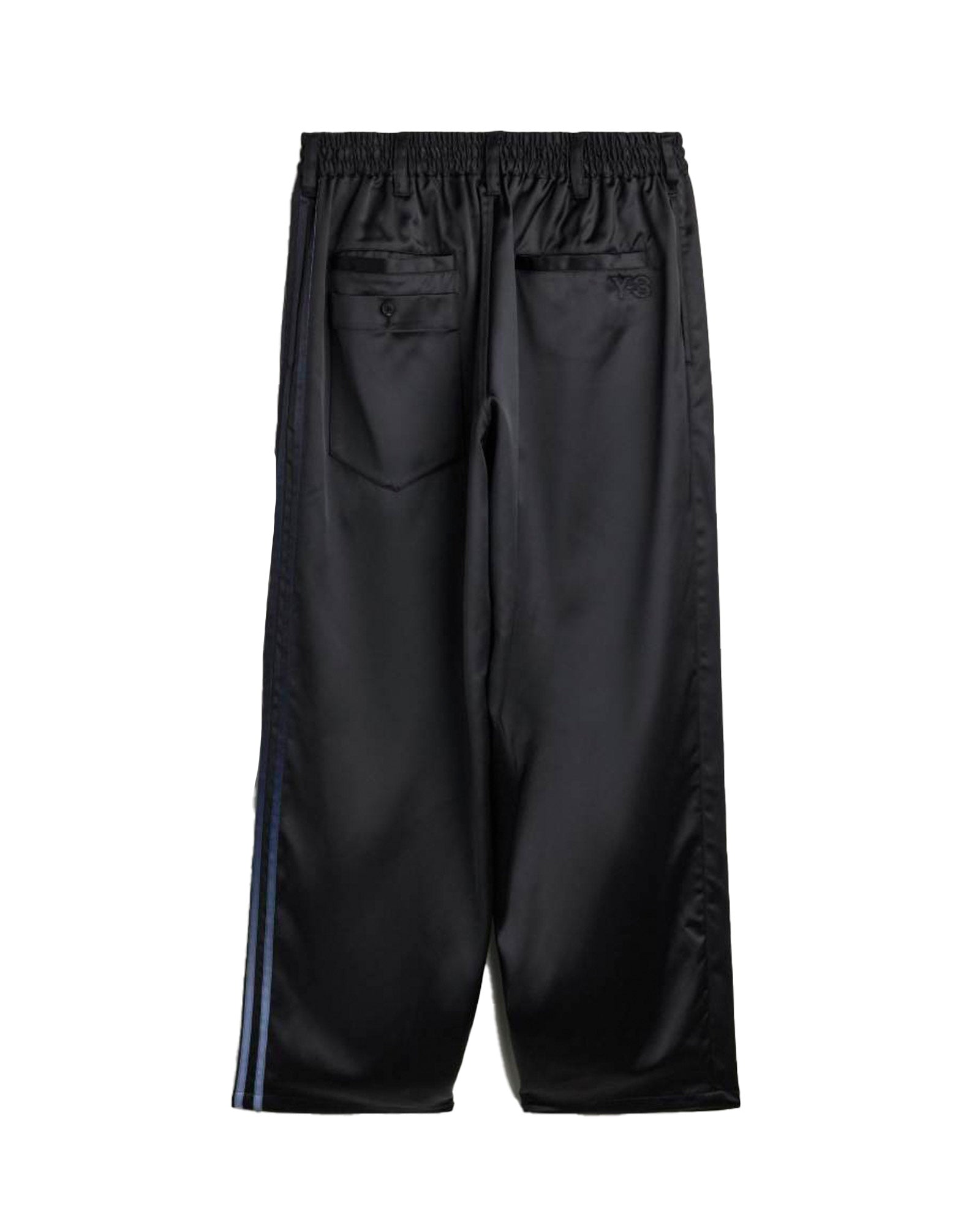 Y-3・weissly -  Y-3 SATIN GRADIENT 3 STRIPES TRACK PANTS / BLACK