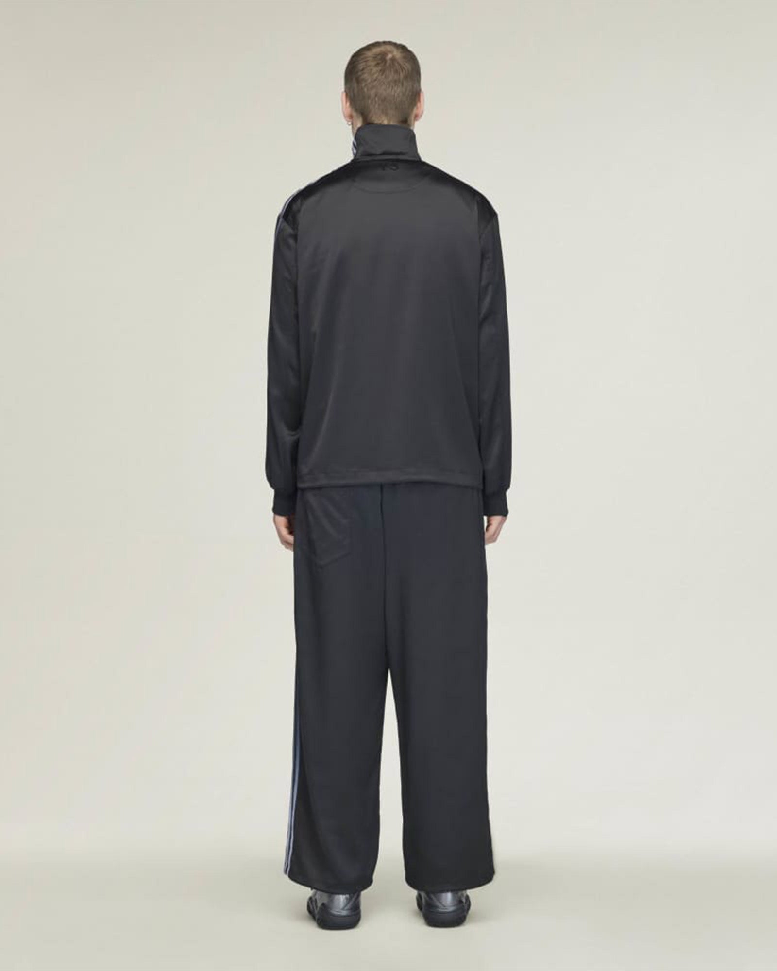 Y-3・weissly -  Y-3 SATIN GRADIENT 3 STRIPES TRACK PANTS / BLACK