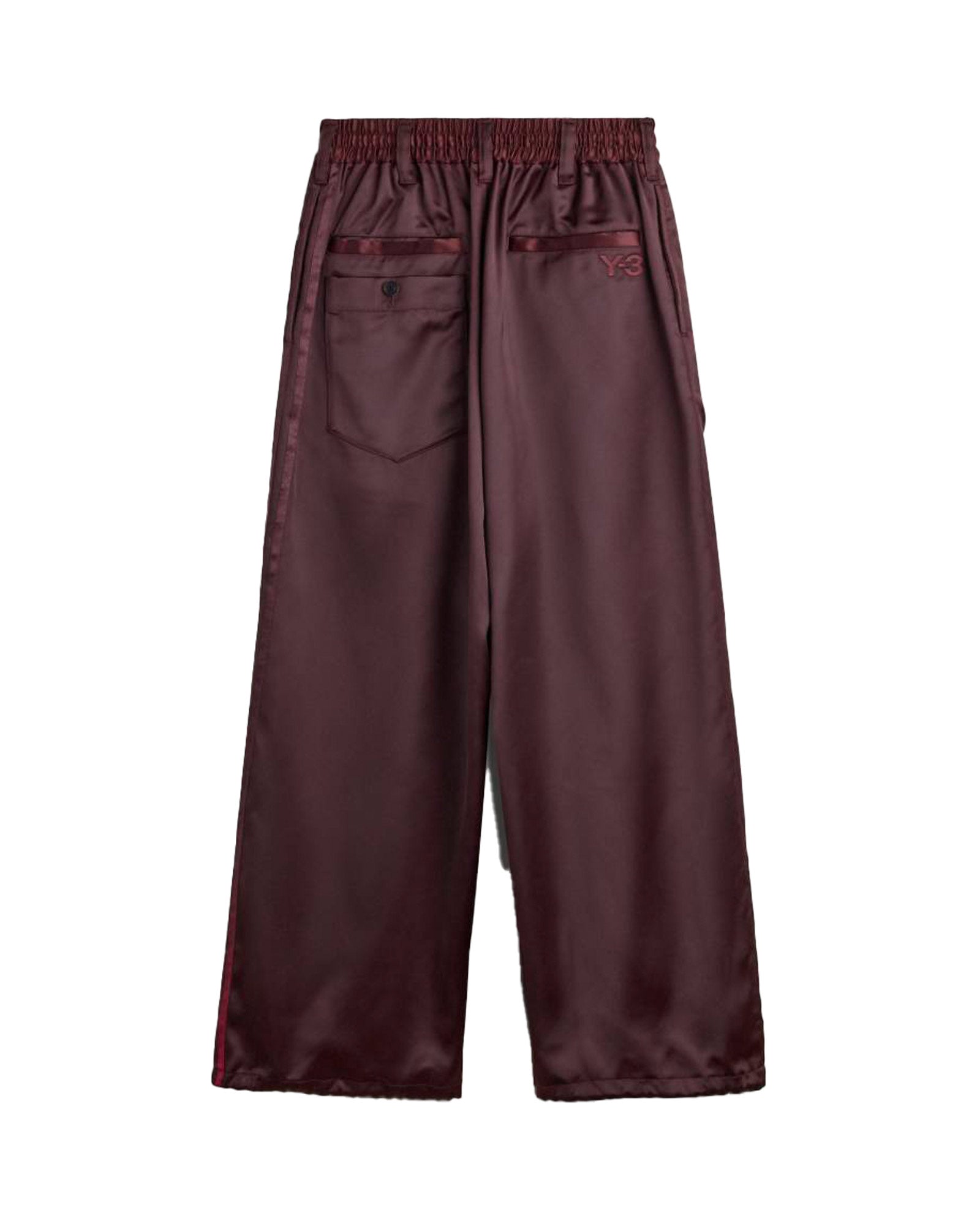 Y-3・weissly -  Y-3 SATIN GRADIENT 3 STRIPES TRACK PANTS / NIGHT RED