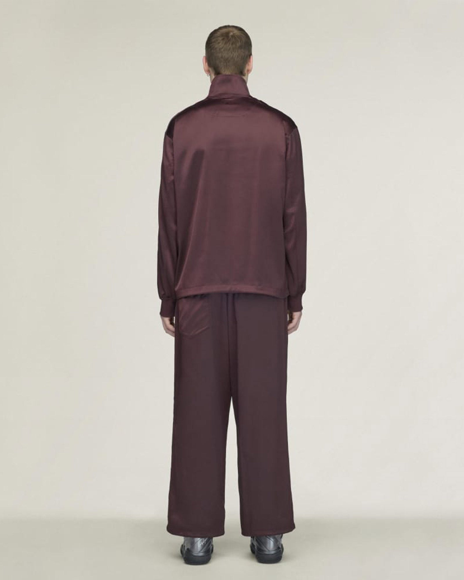 Y-3・weissly -  Y-3 SATIN GRADIENT 3 STRIPES TRACK PANTS / NIGHT RED
