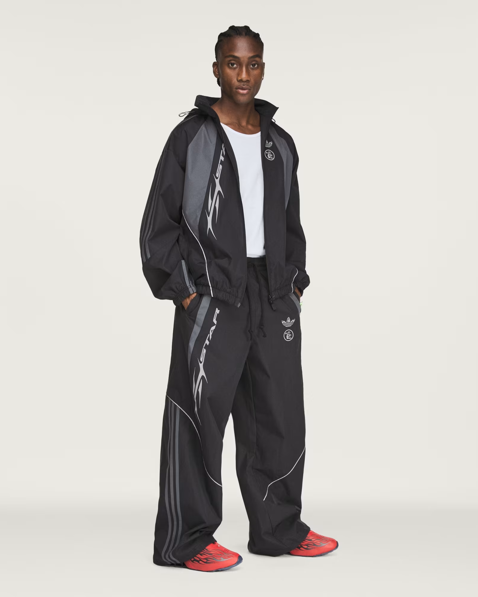 adidas・アディダス - ジャケット adidas × HELLSTAR STMT EMBER TRACK JACKET / BLACK